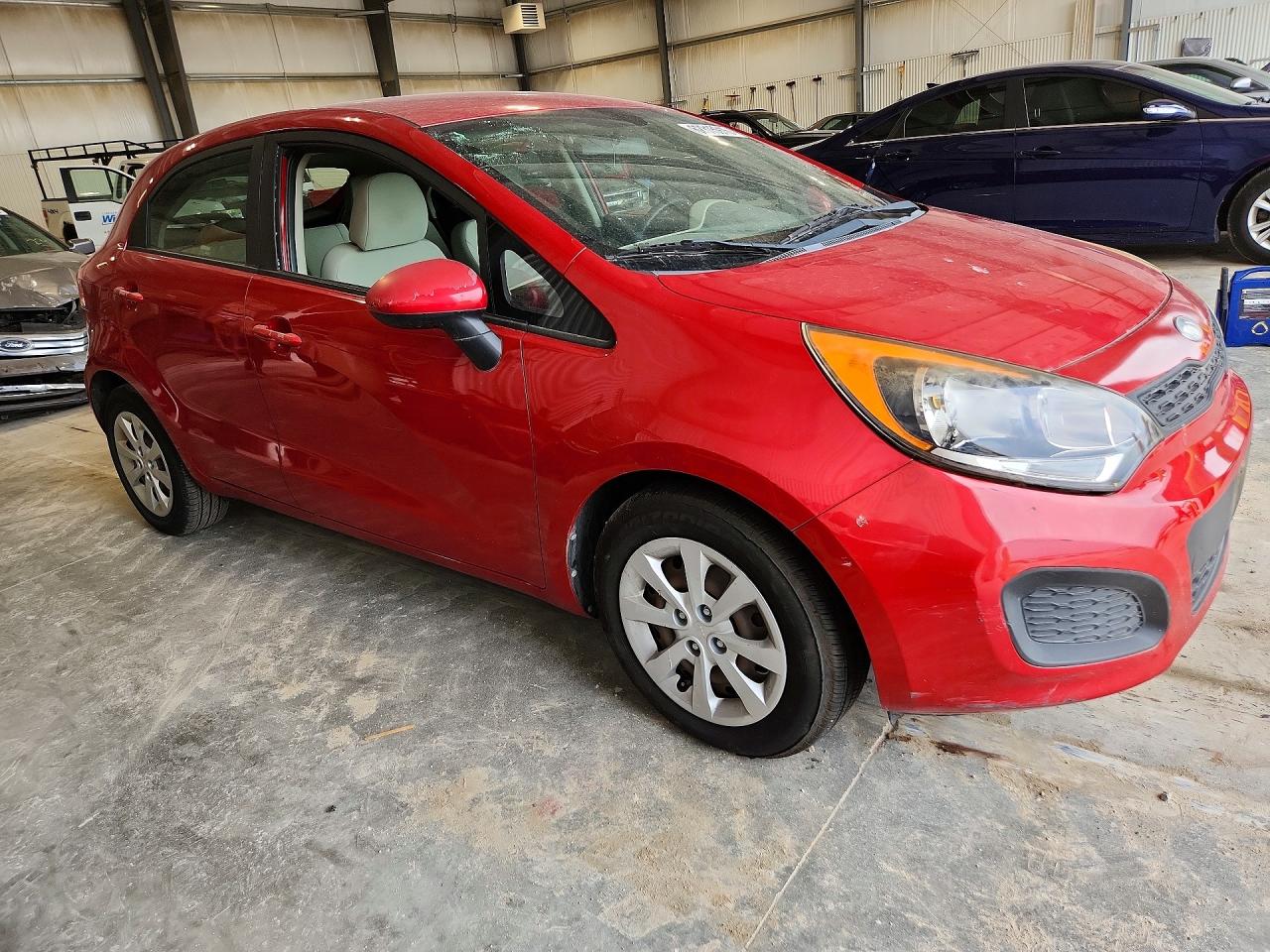2013 Kia Rio Lx Red vin: KNADM5A3XD6247795