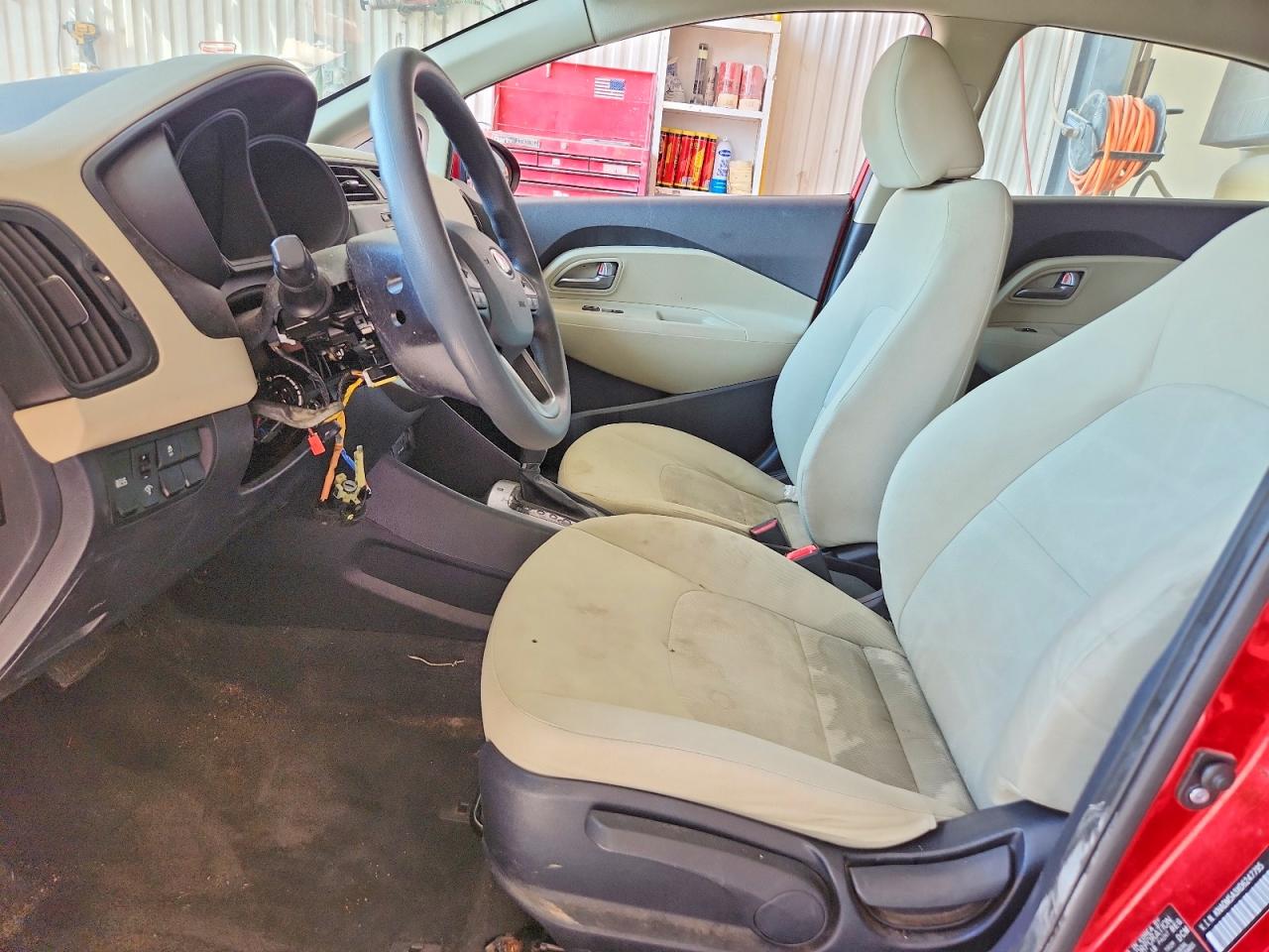 2013 Kia Rio Lx Red vin: KNADM5A3XD6247795