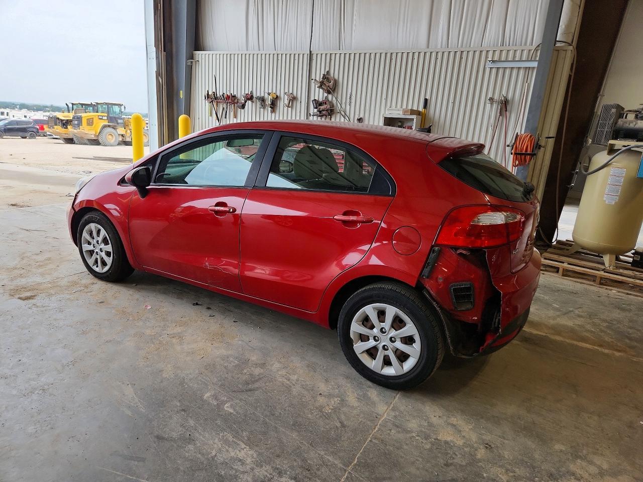 2013 Kia Rio Lx Red vin: KNADM5A3XD6247795