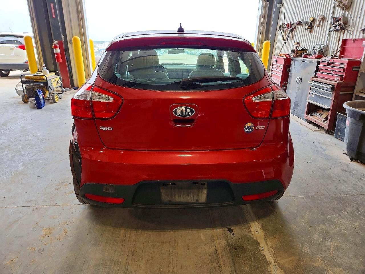 2013 Kia Rio Lx Red vin: KNADM5A3XD6247795