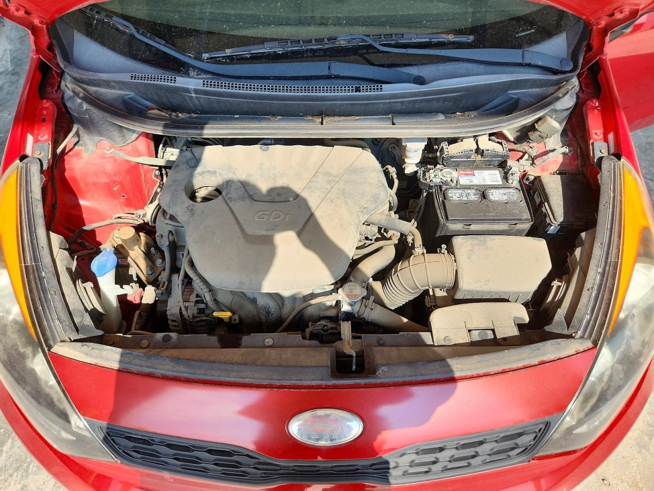 2013 Kia Rio Lx Red vin: KNADM5A3XD6247795
