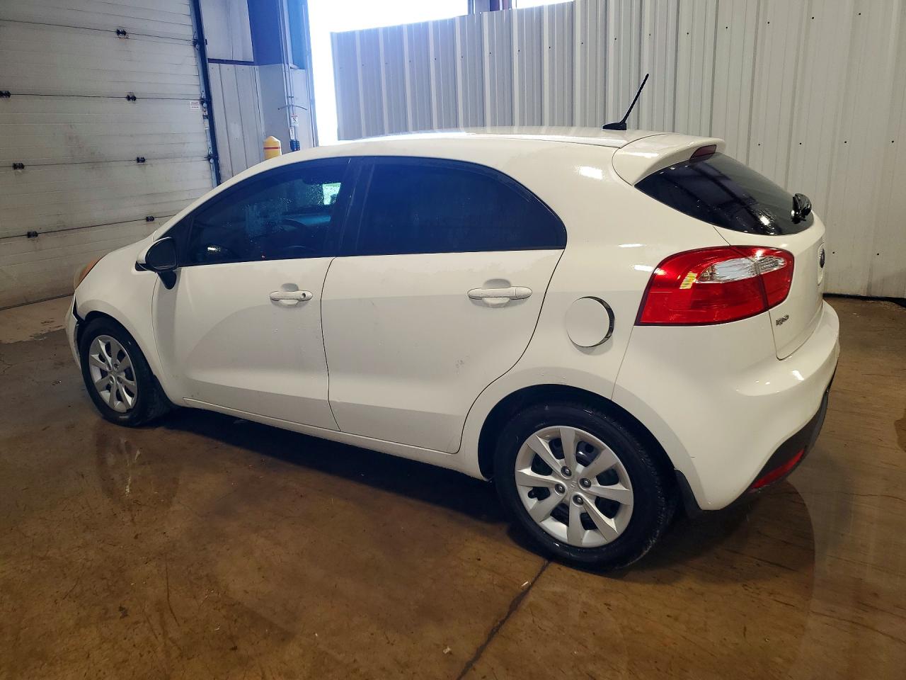 2013 Kia Rio Lx White vin: KNADM5A3XD6301080