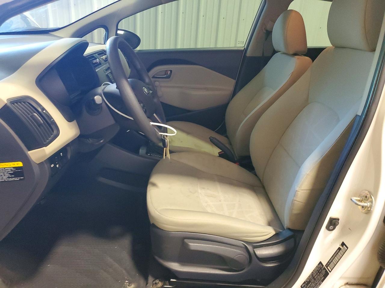 2013 Kia Rio Lx White vin: KNADM5A3XD6301080