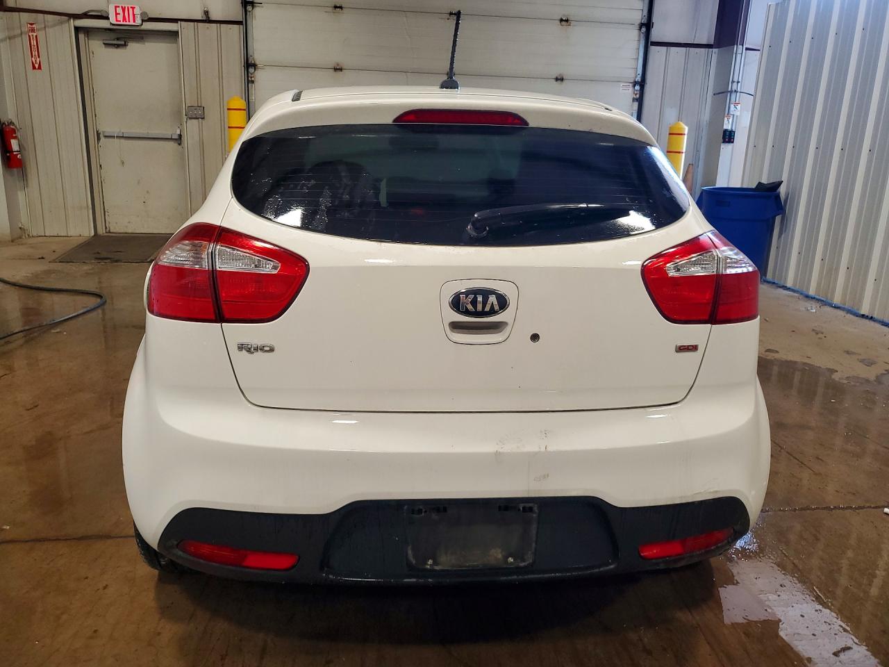2013 Kia Rio Lx White vin: KNADM5A3XD6301080
