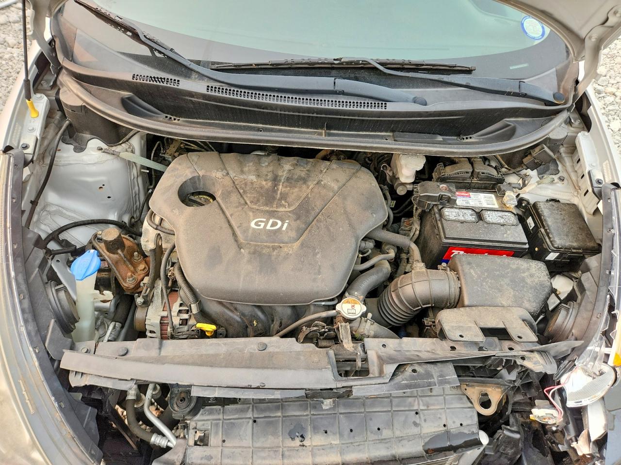2014 Kia Rio Lx Silver vin: KNADM5A3XE6377321