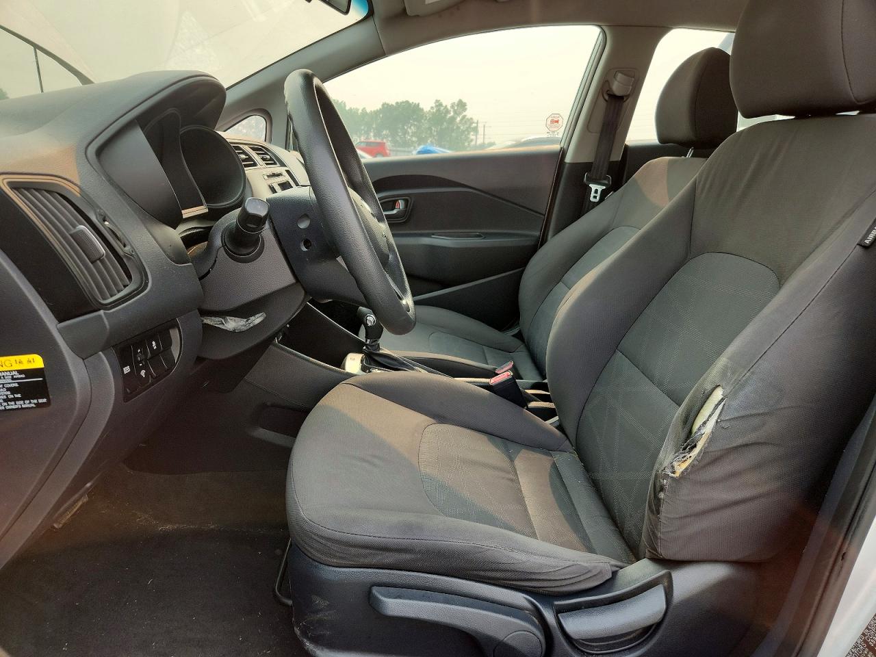 2014 Kia Rio Lx Silver vin: KNADM5A3XE6377321