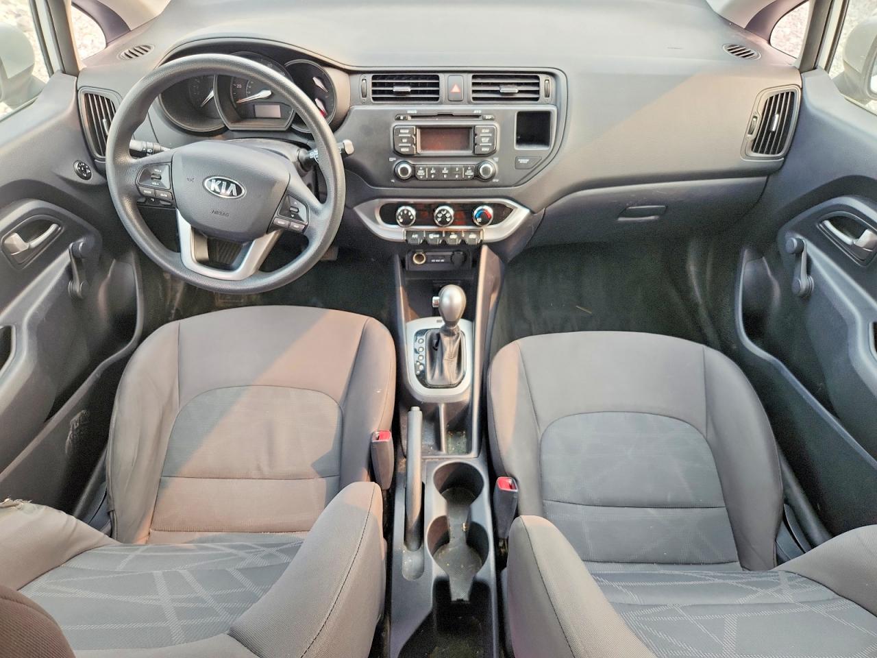 2014 Kia Rio Lx Silver vin: KNADM5A3XE6377321
