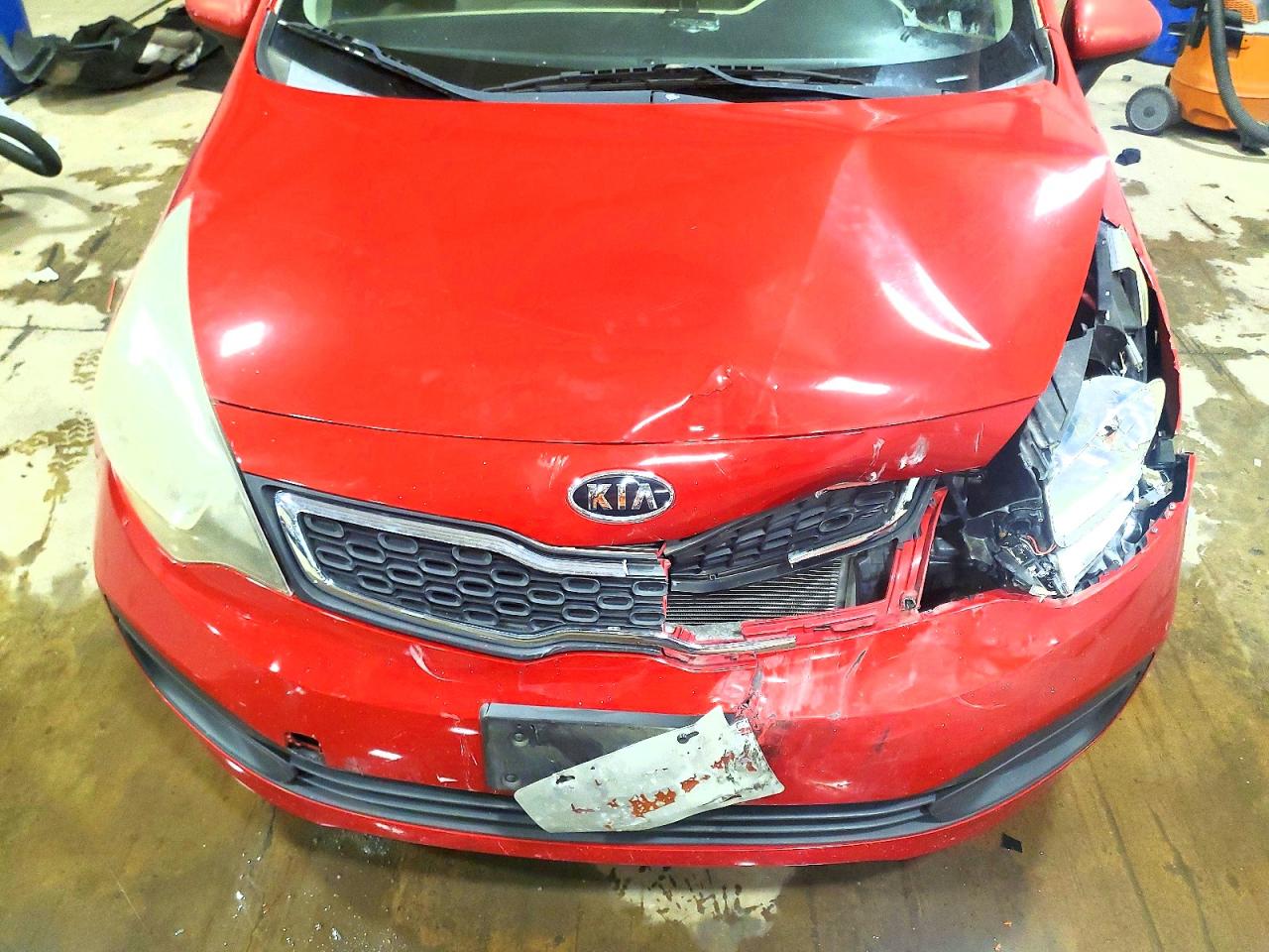 2013 Kia Rio Ex Red vin: KNADN4A30D6113370