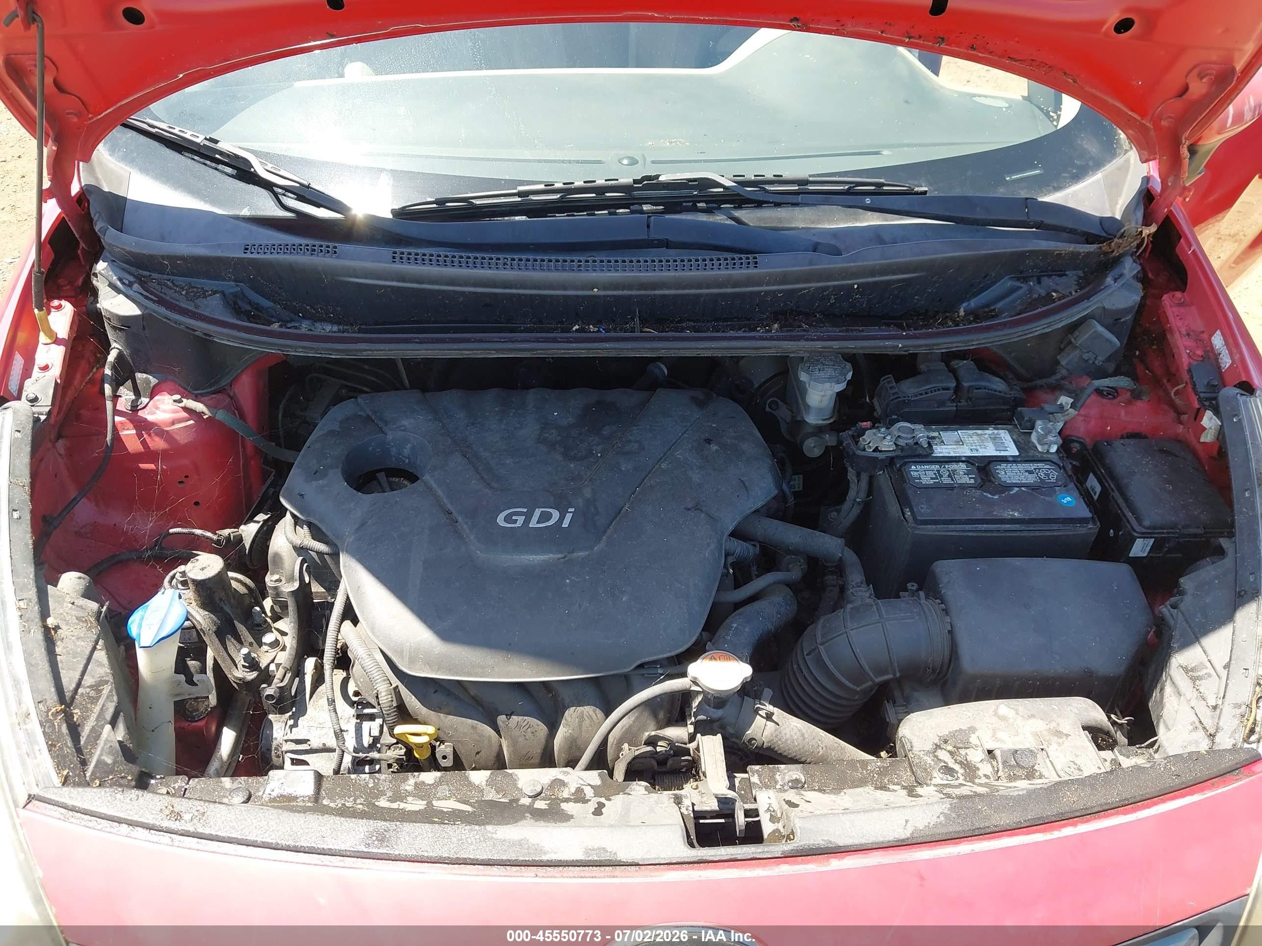 2013 Kia Rio Ex Red vin: KNADN4A30D6120321
