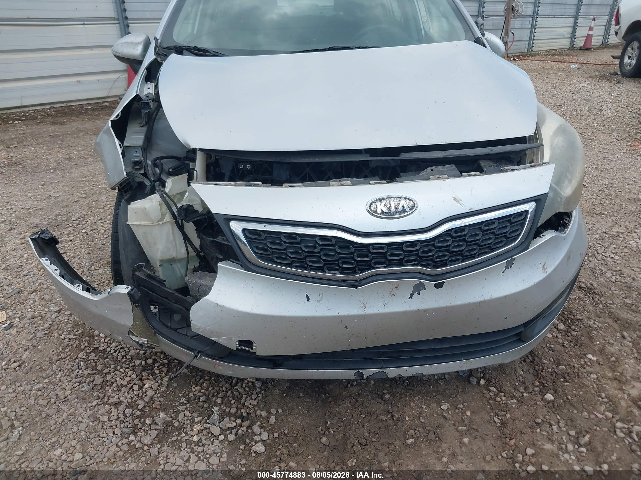 2013 Kia Rio Ex Серебряный vin: KNADN4A30D6132226
