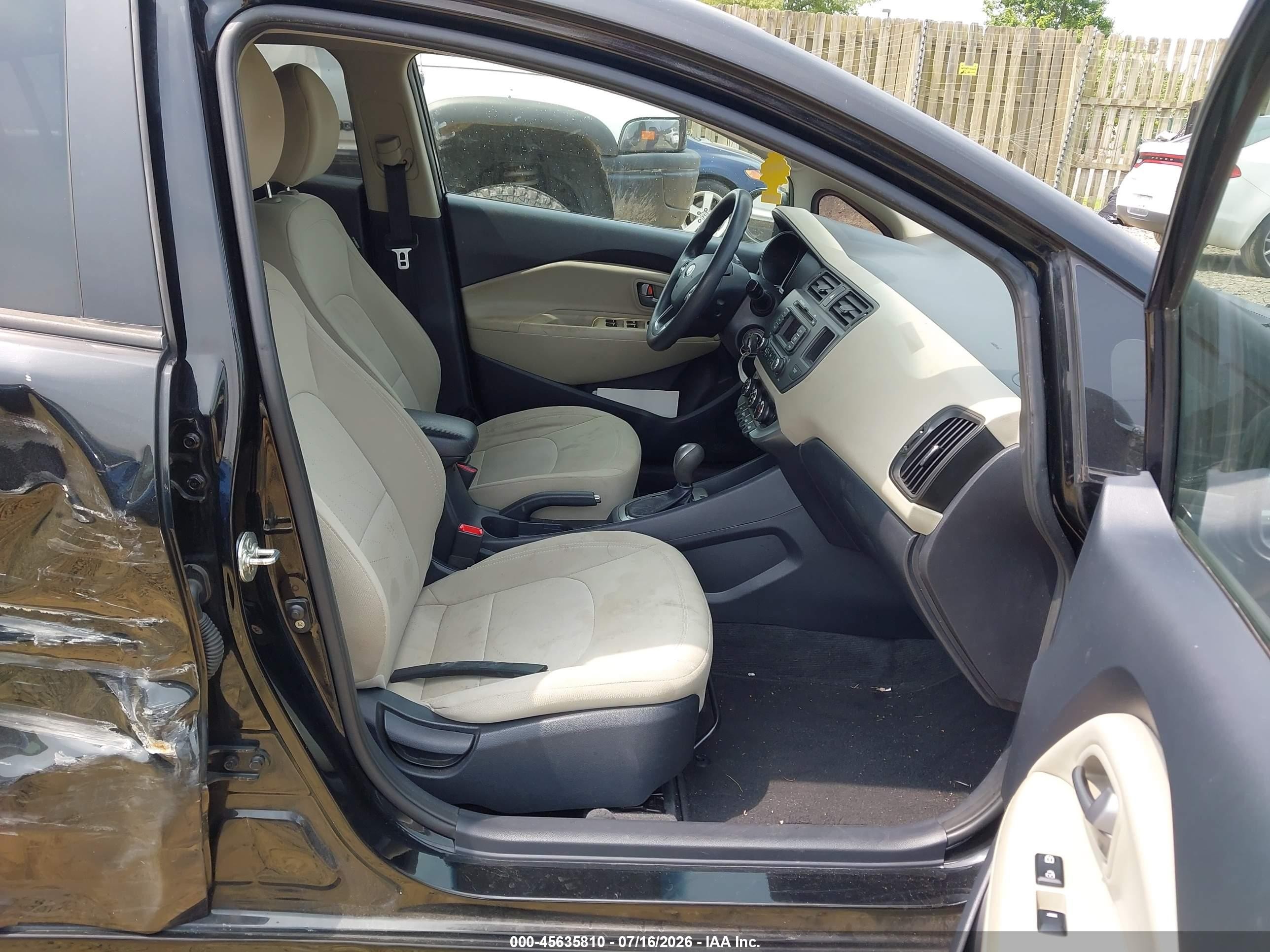 2013 Kia Rio Ex Black vin: KNADN4A30D6139046