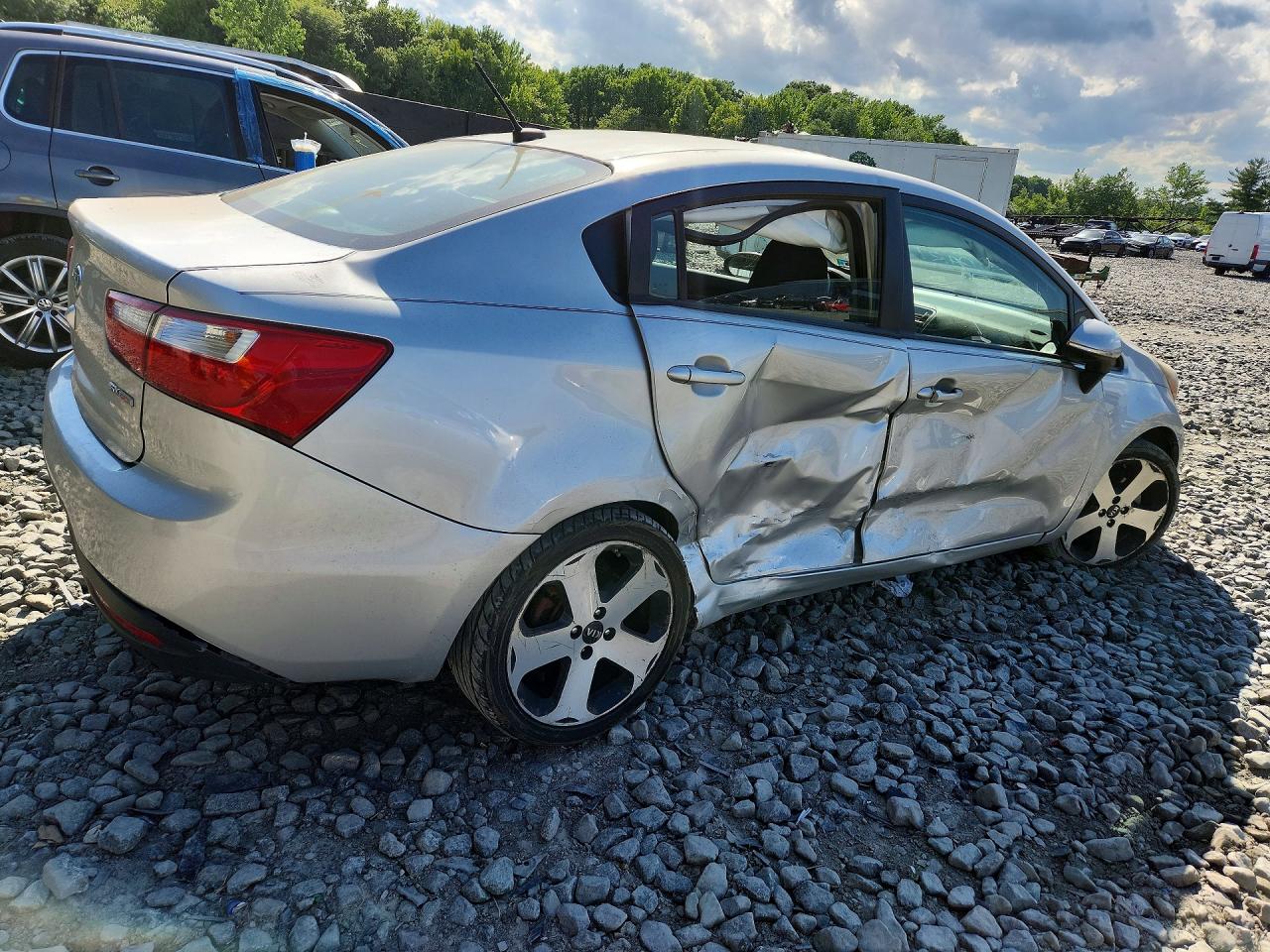 2012 Kia Rio Sx Серебряный vin: KNADN4A31C6065084