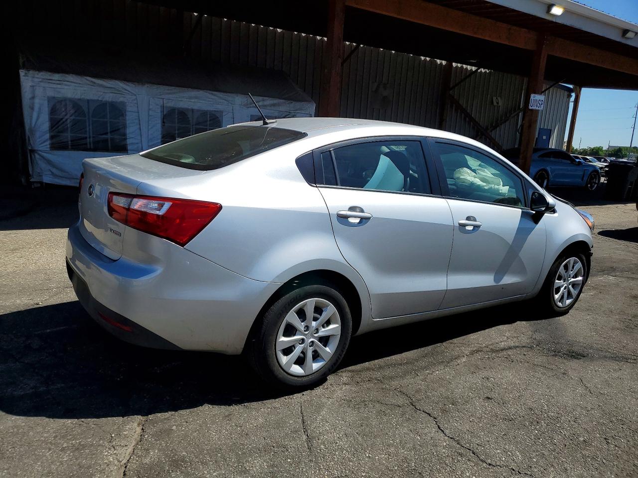 2012 Kia Rio Ex Серебряный vin: KNADN4A31C6086324