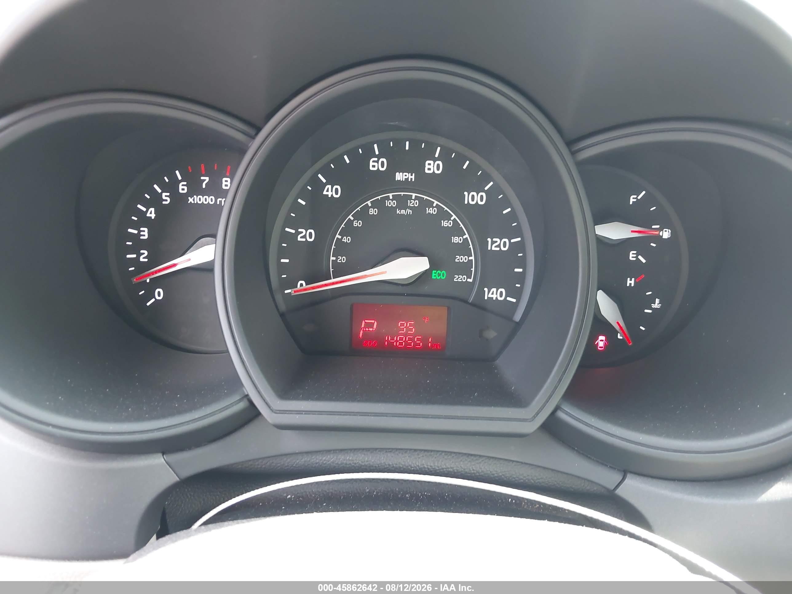 2014 Kia Rio Ex White vin: KNADN4A31E6419575