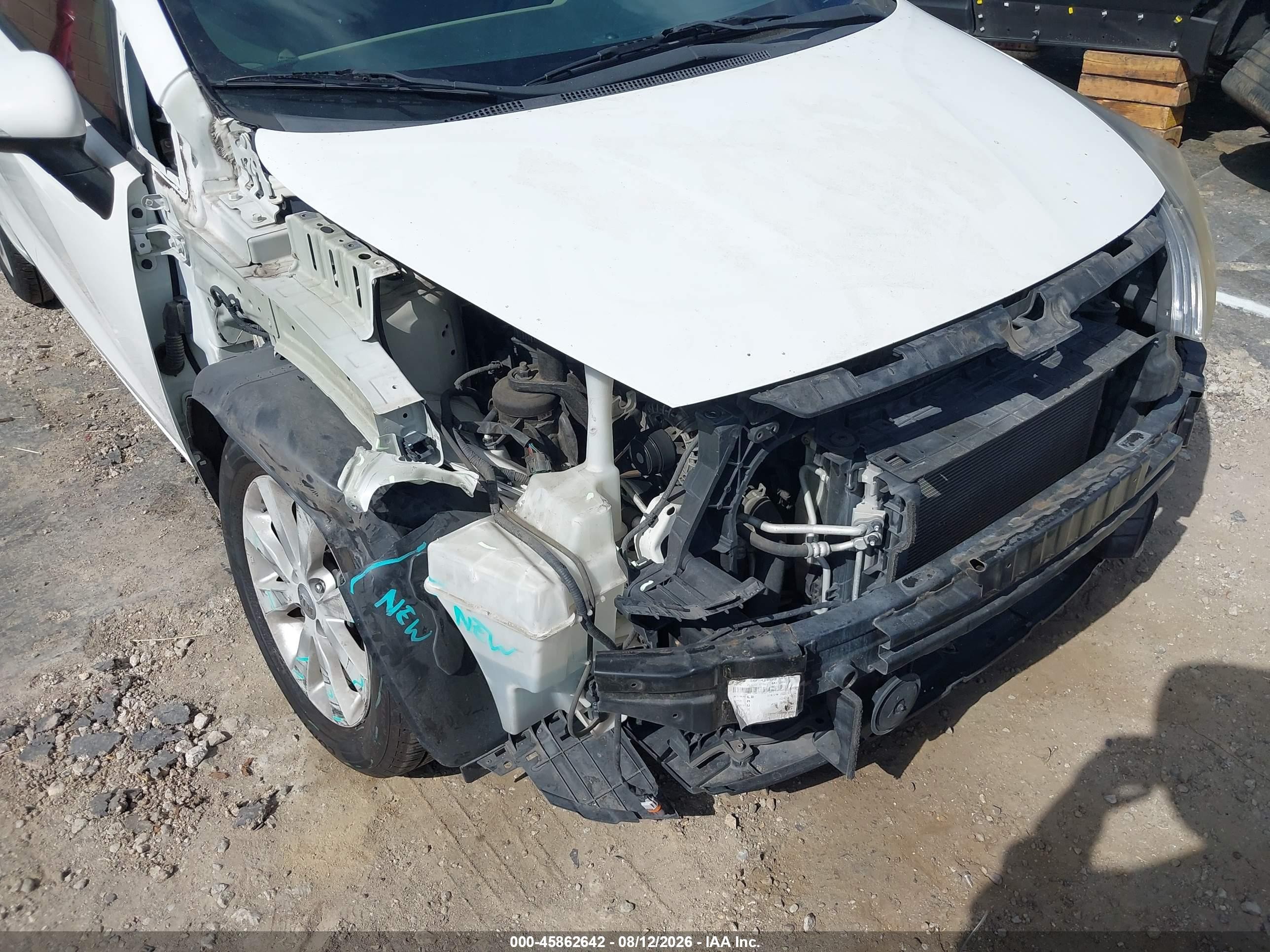 2014 Kia Rio Ex White vin: KNADN4A31E6419575