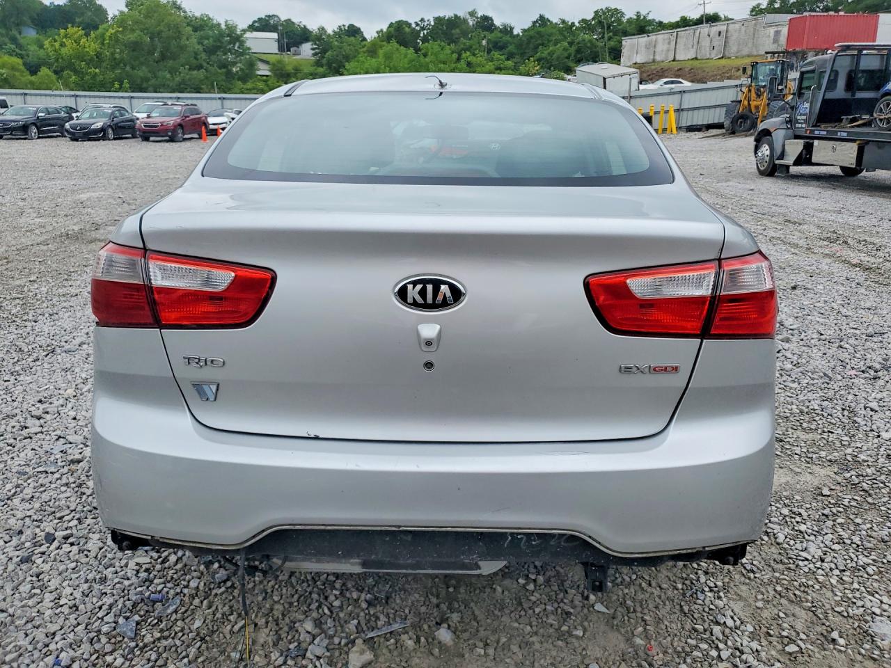 2013 Kia Rio Ex Silver vin: KNADN4A32D6201529