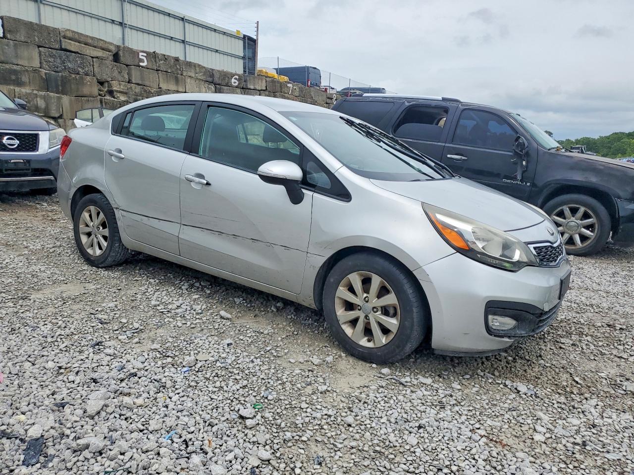 2013 Kia Rio Ex Silver vin: KNADN4A32D6201529