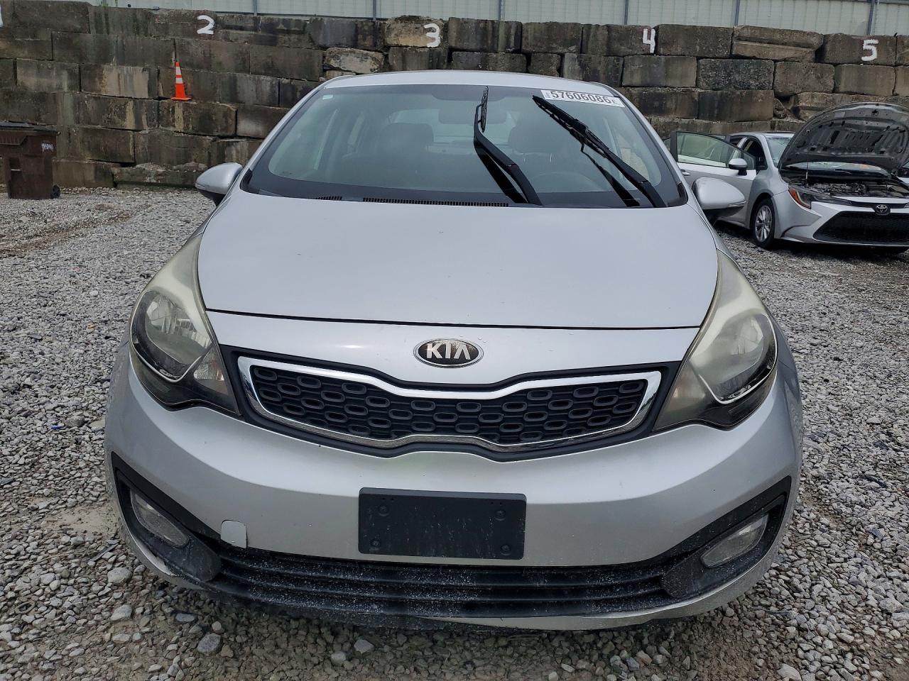 2013 Kia Rio Ex Silver vin: KNADN4A32D6201529