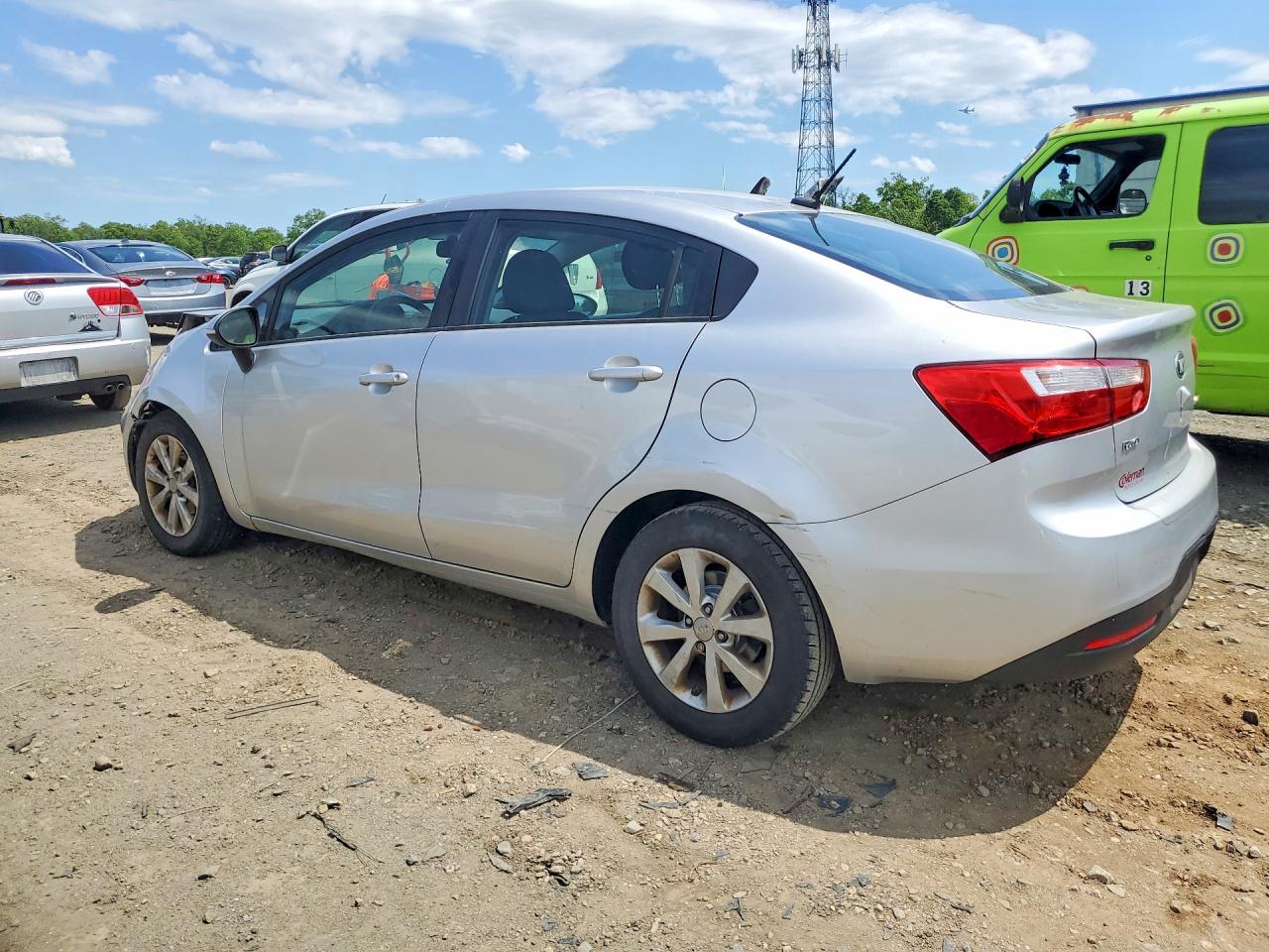 2013 Kia Rio Ex Silver vin: KNADN4A32D6208934