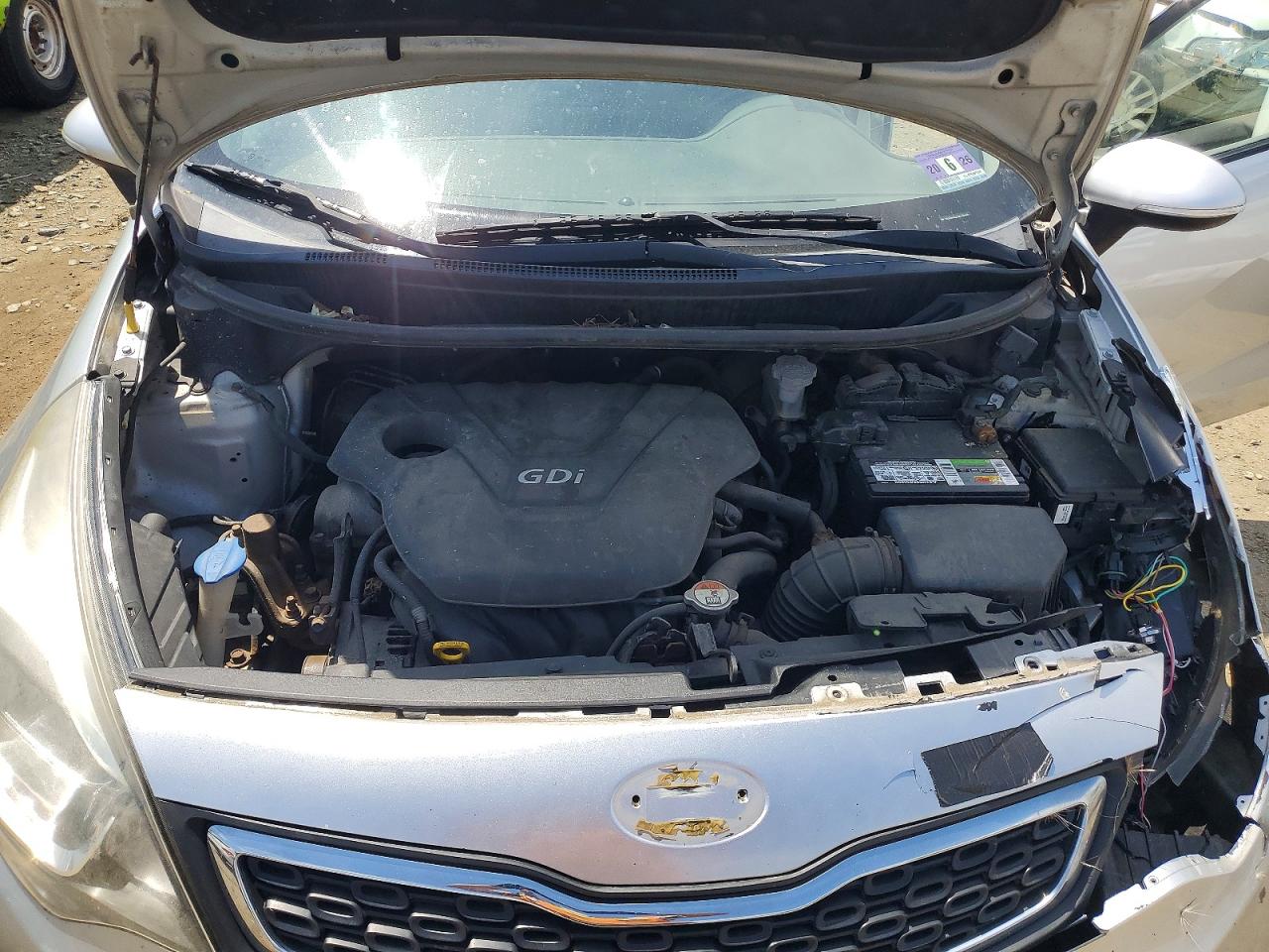 2013 Kia Rio Ex Silver vin: KNADN4A32D6208934