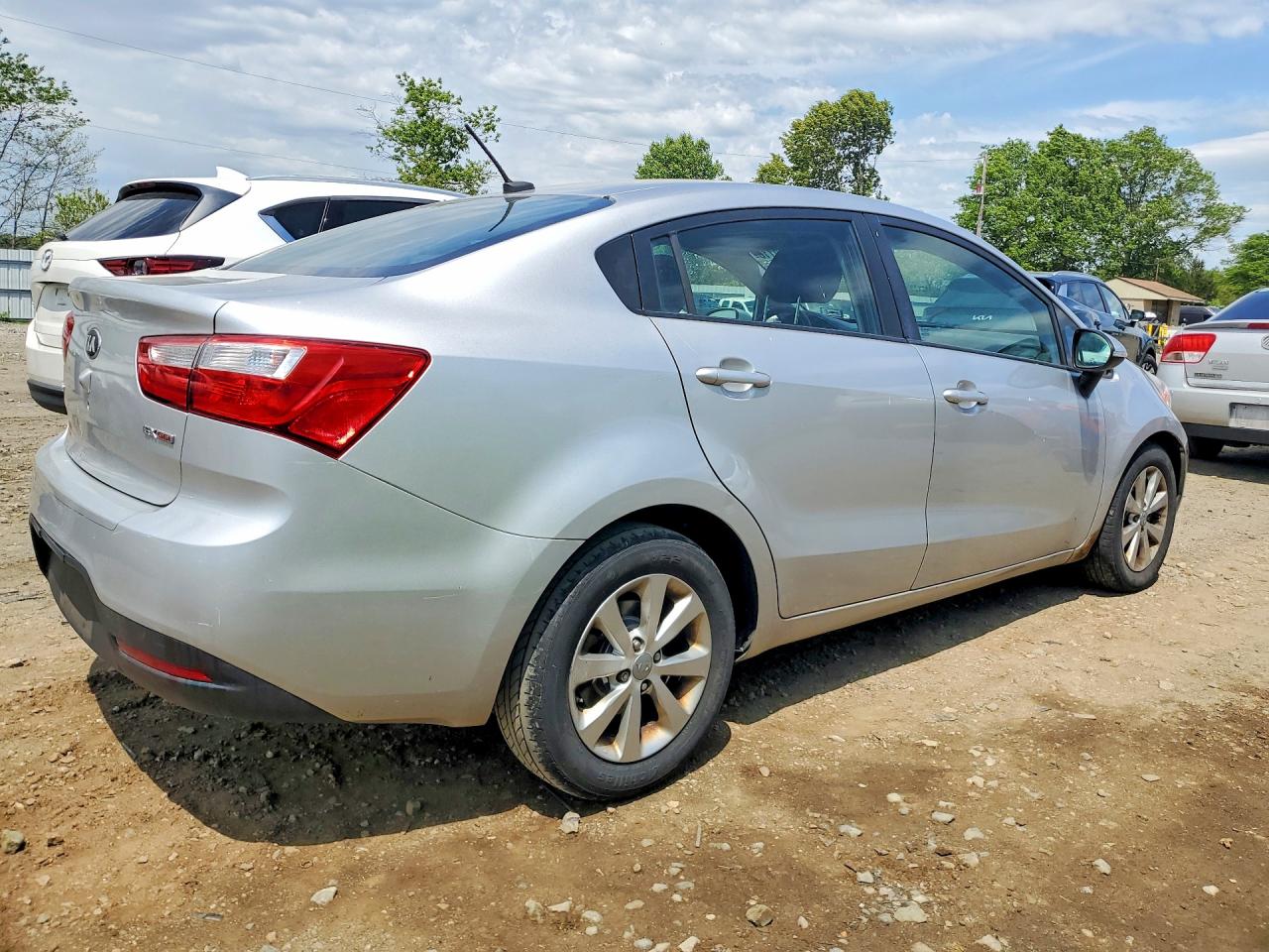 2013 Kia Rio Ex Silver vin: KNADN4A32D6208934
