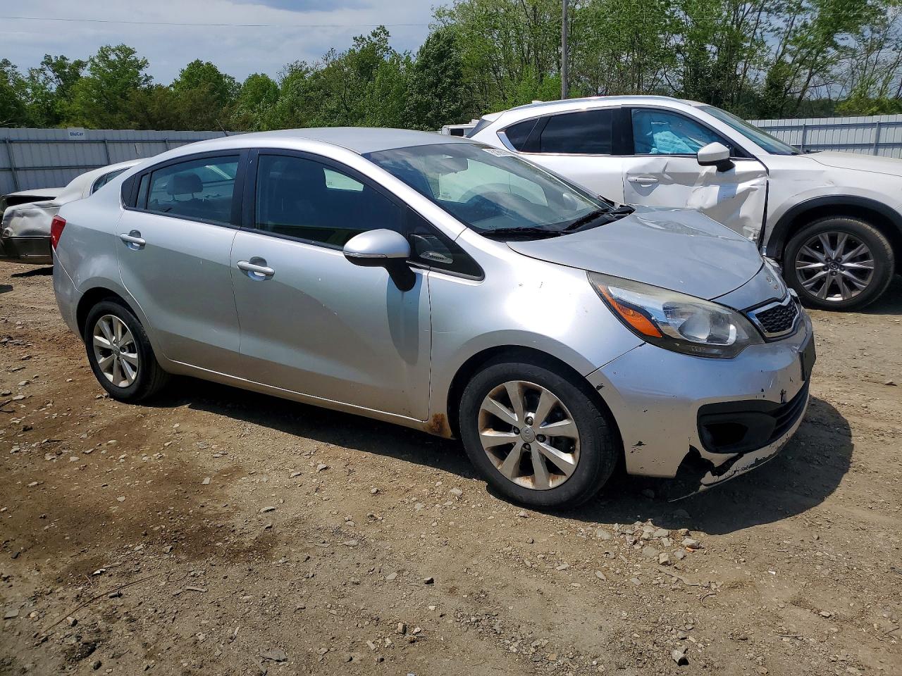 2013 Kia Rio Ex Silver vin: KNADN4A32D6208934