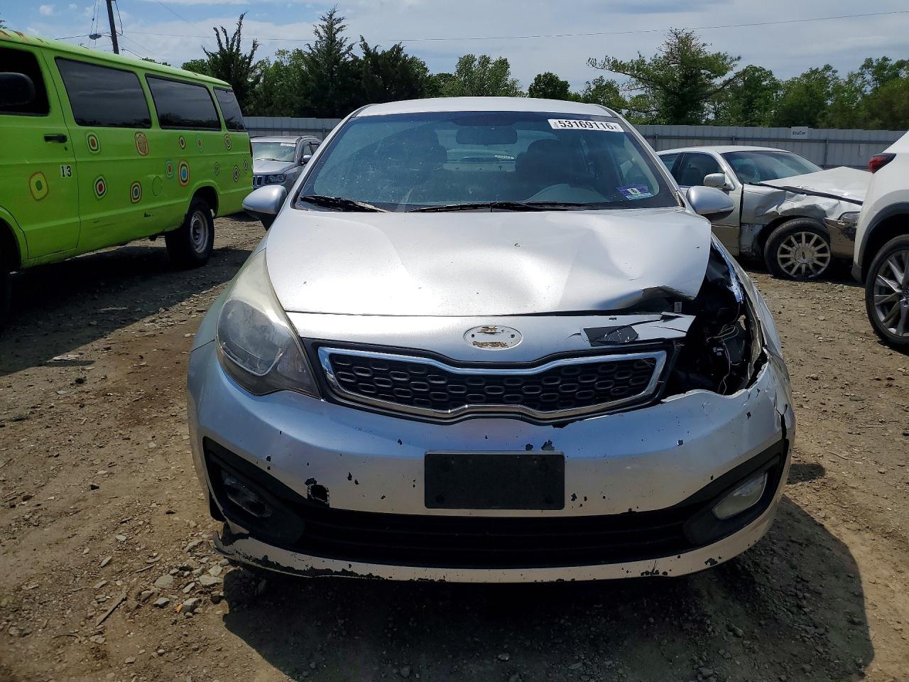 2013 Kia Rio Ex Silver vin: KNADN4A32D6208934
