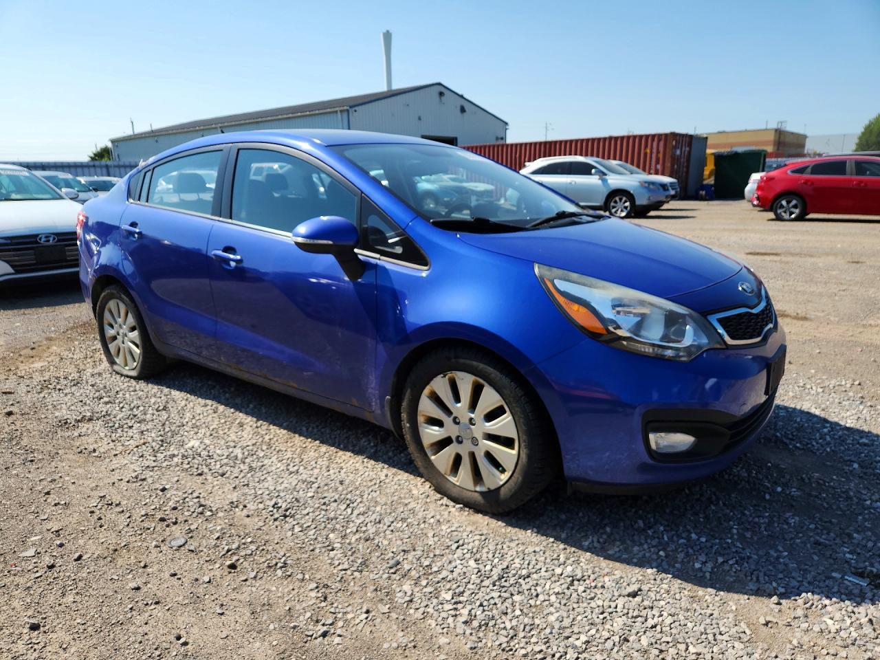 2014 Kia Rio Ex Blue vin: KNADN4A32E6407578