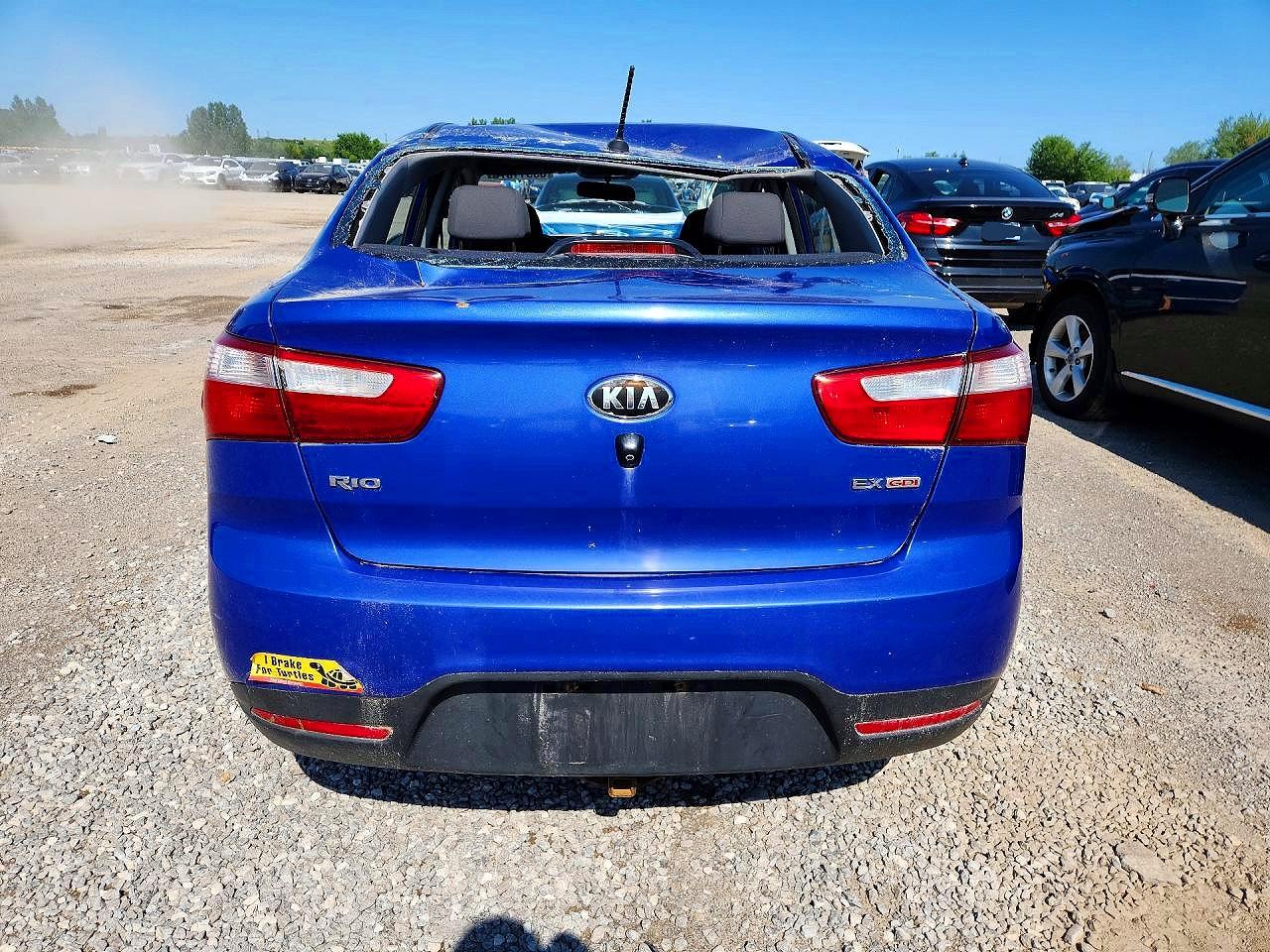 2014 Kia Rio Ex Blue vin: KNADN4A32E6407578