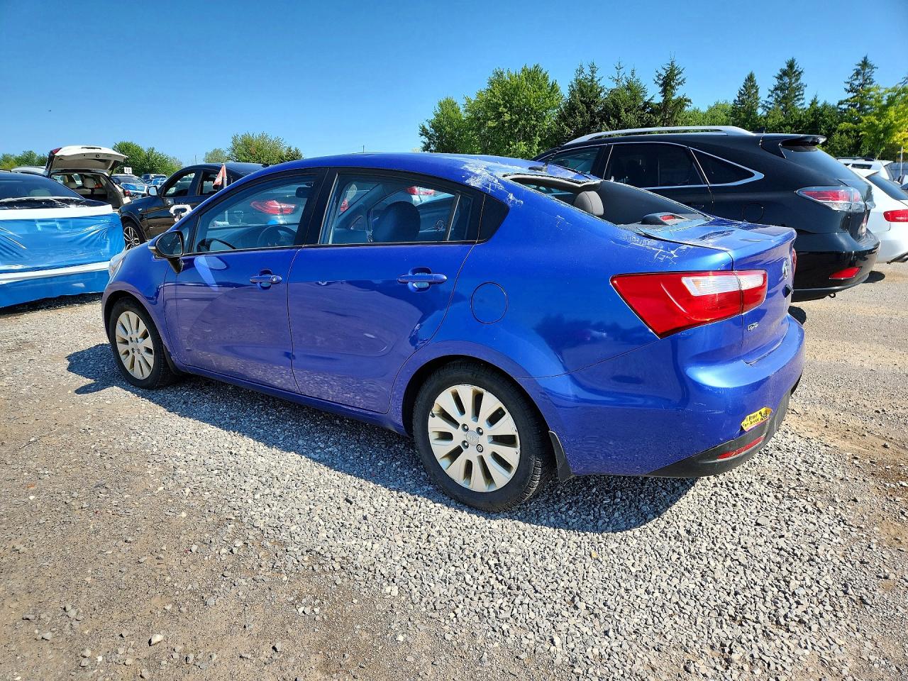 2014 Kia Rio Ex Blue vin: KNADN4A32E6407578