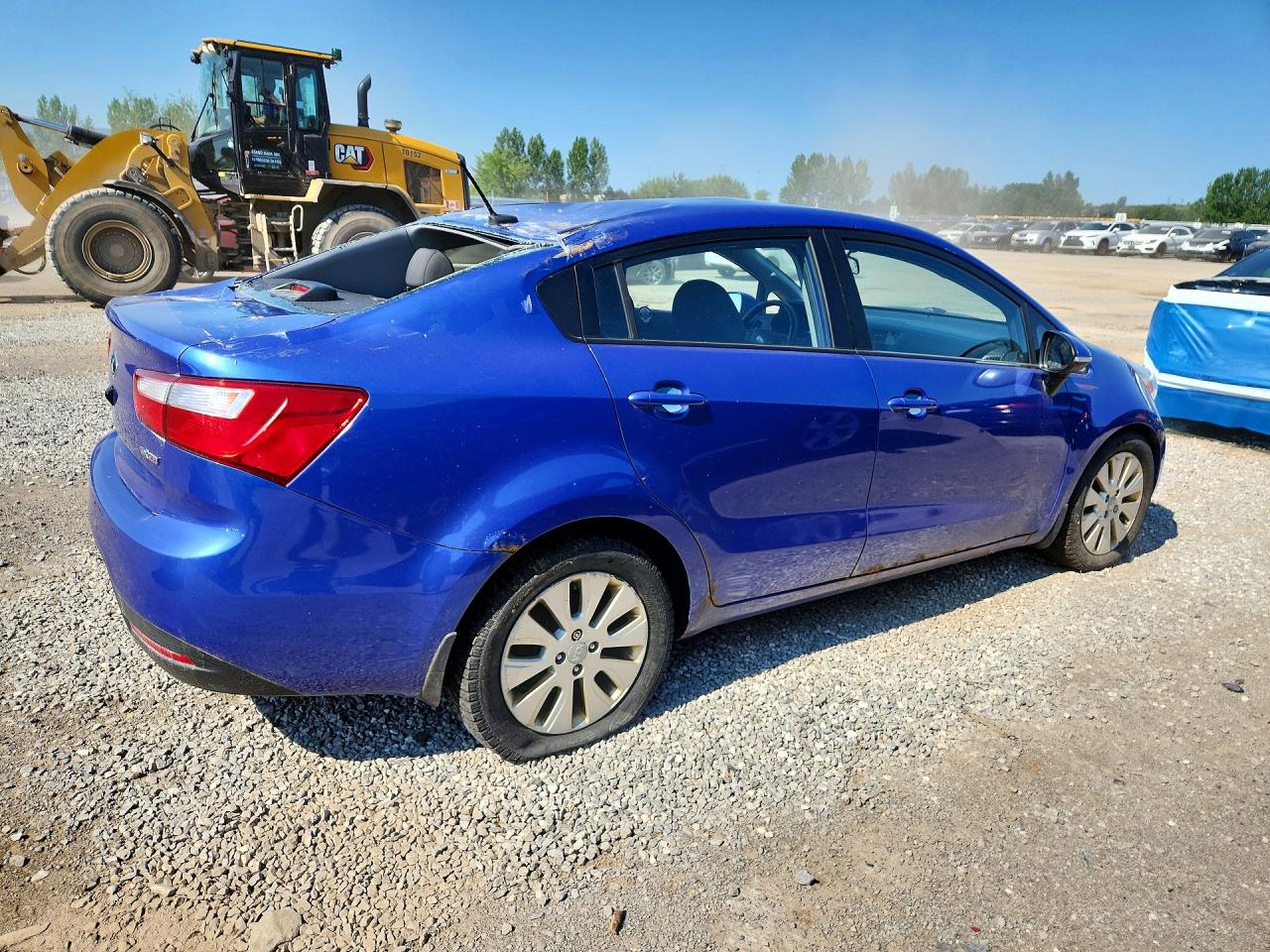2014 Kia Rio Ex Blue vin: KNADN4A32E6407578