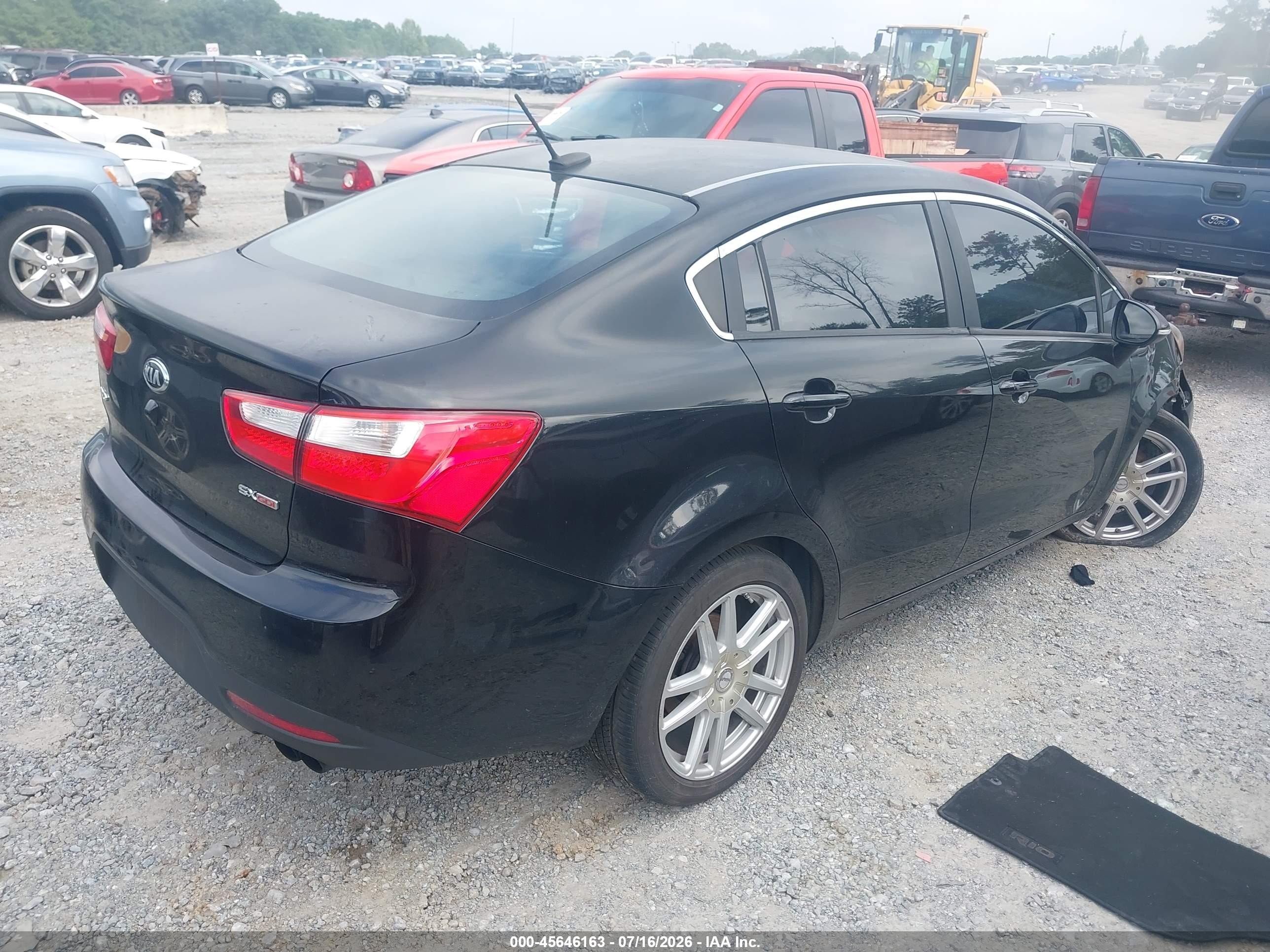 2015 Kia Rio Sx Black vin: KNADN4A32F6431770