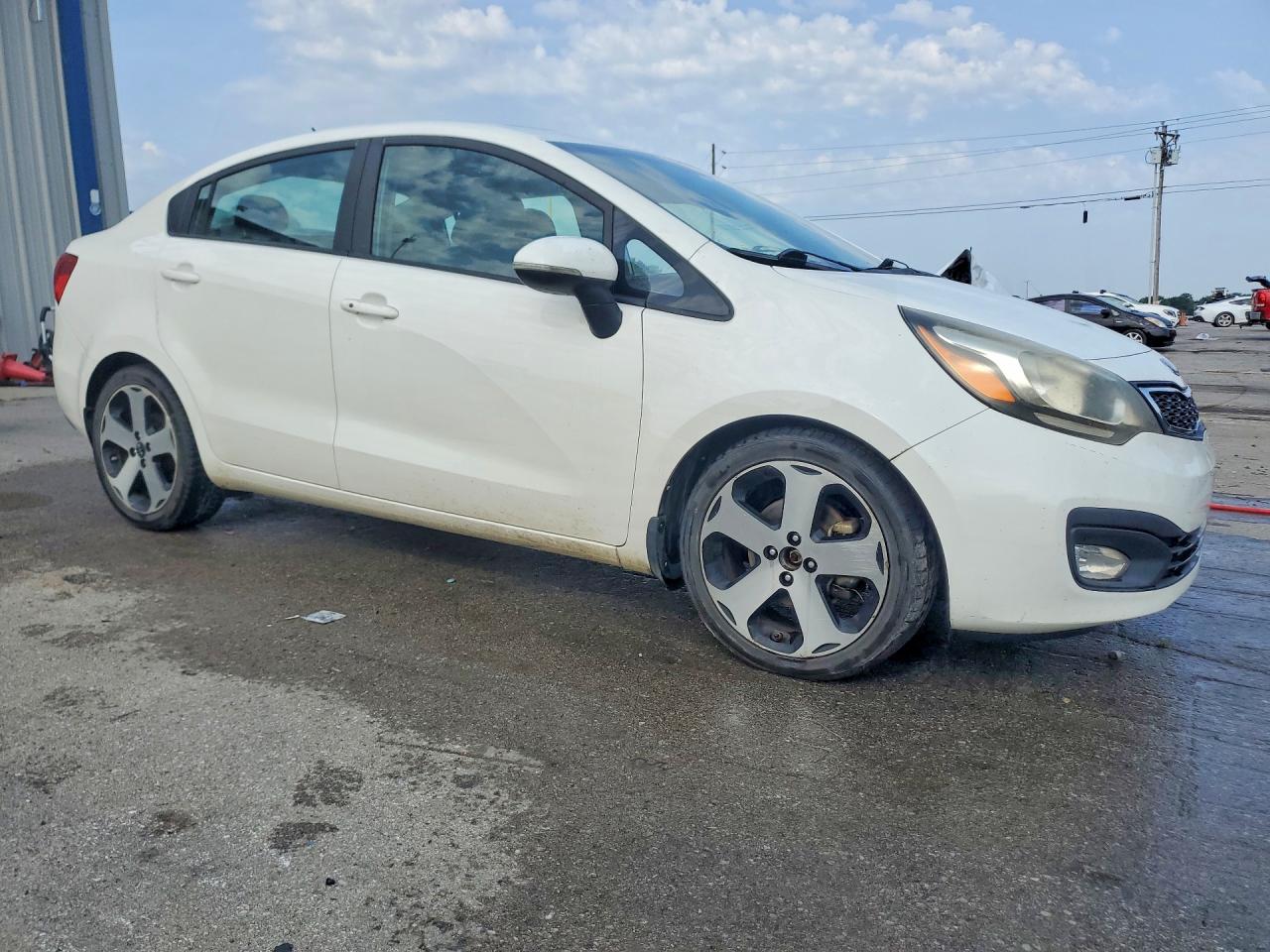 2013 Kia Rio Sx White vin: KNADN4A33D6147867