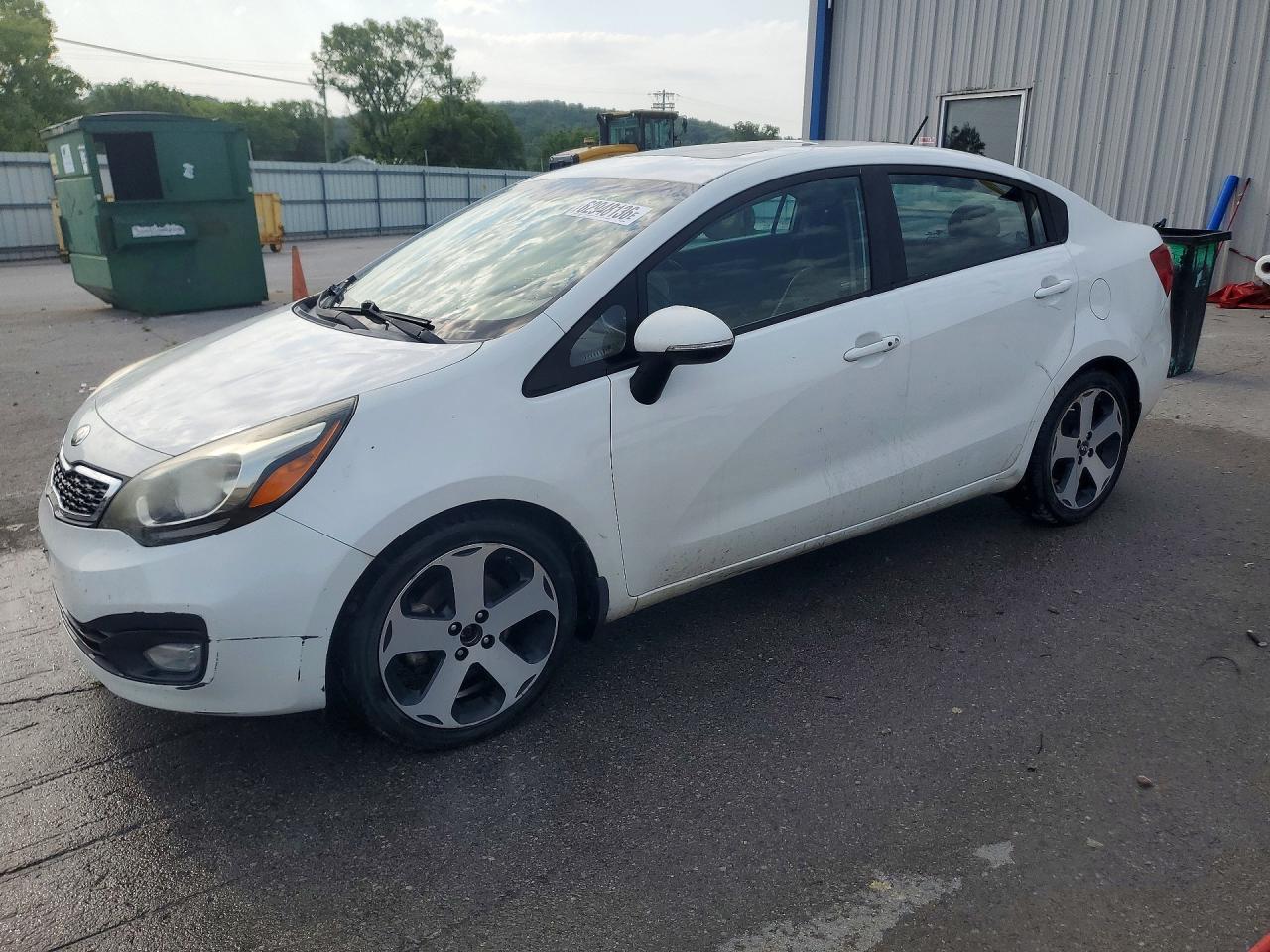 2013 Kia Rio Sx White vin: KNADN4A33D6147867