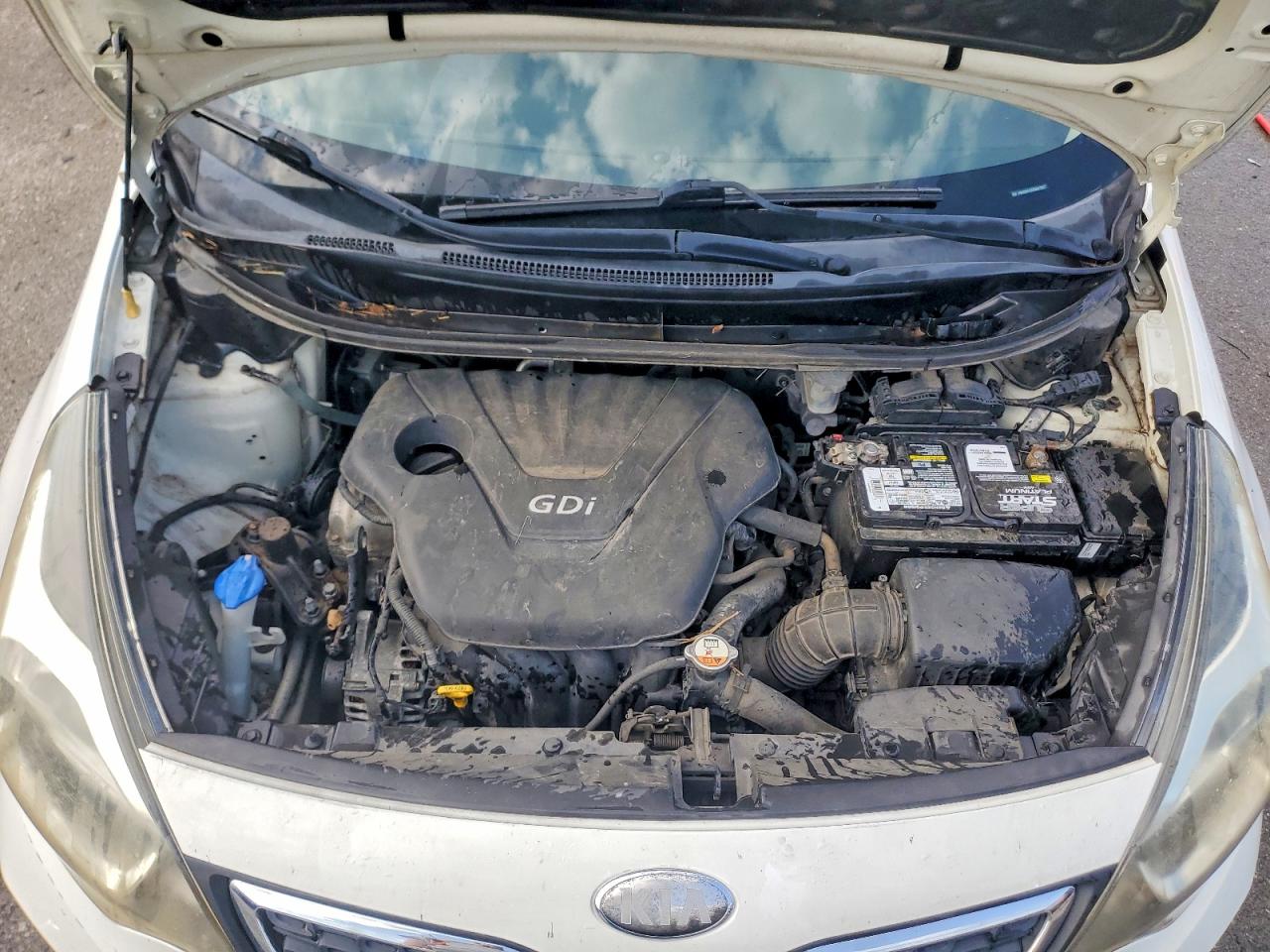 2013 Kia Rio Sx White vin: KNADN4A33D6147867