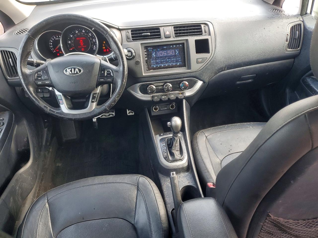 2013 Kia Rio Sx White vin: KNADN4A33D6147867