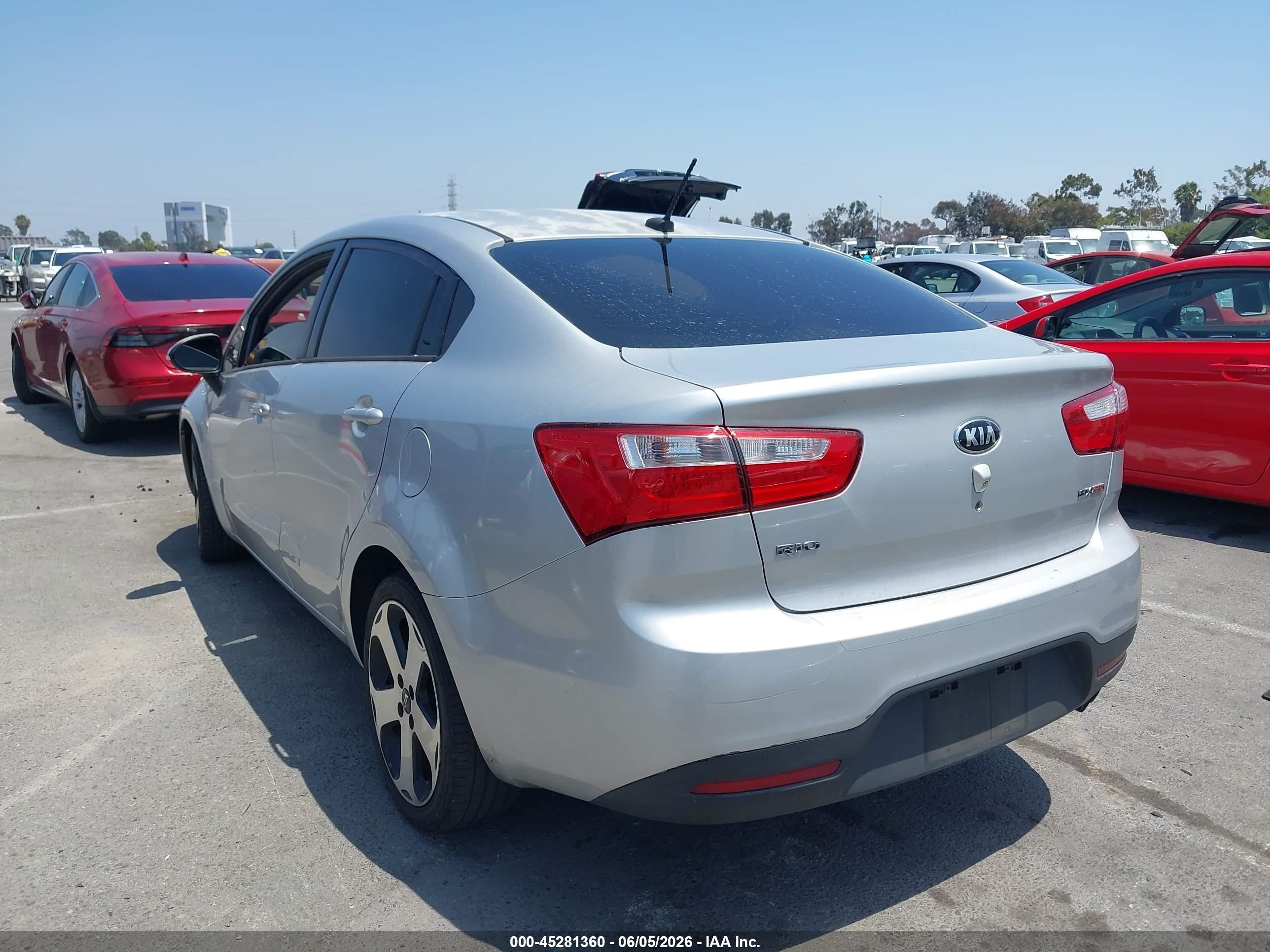 2013 Kia Rio Sx Silver vin: KNADN4A33D6271055