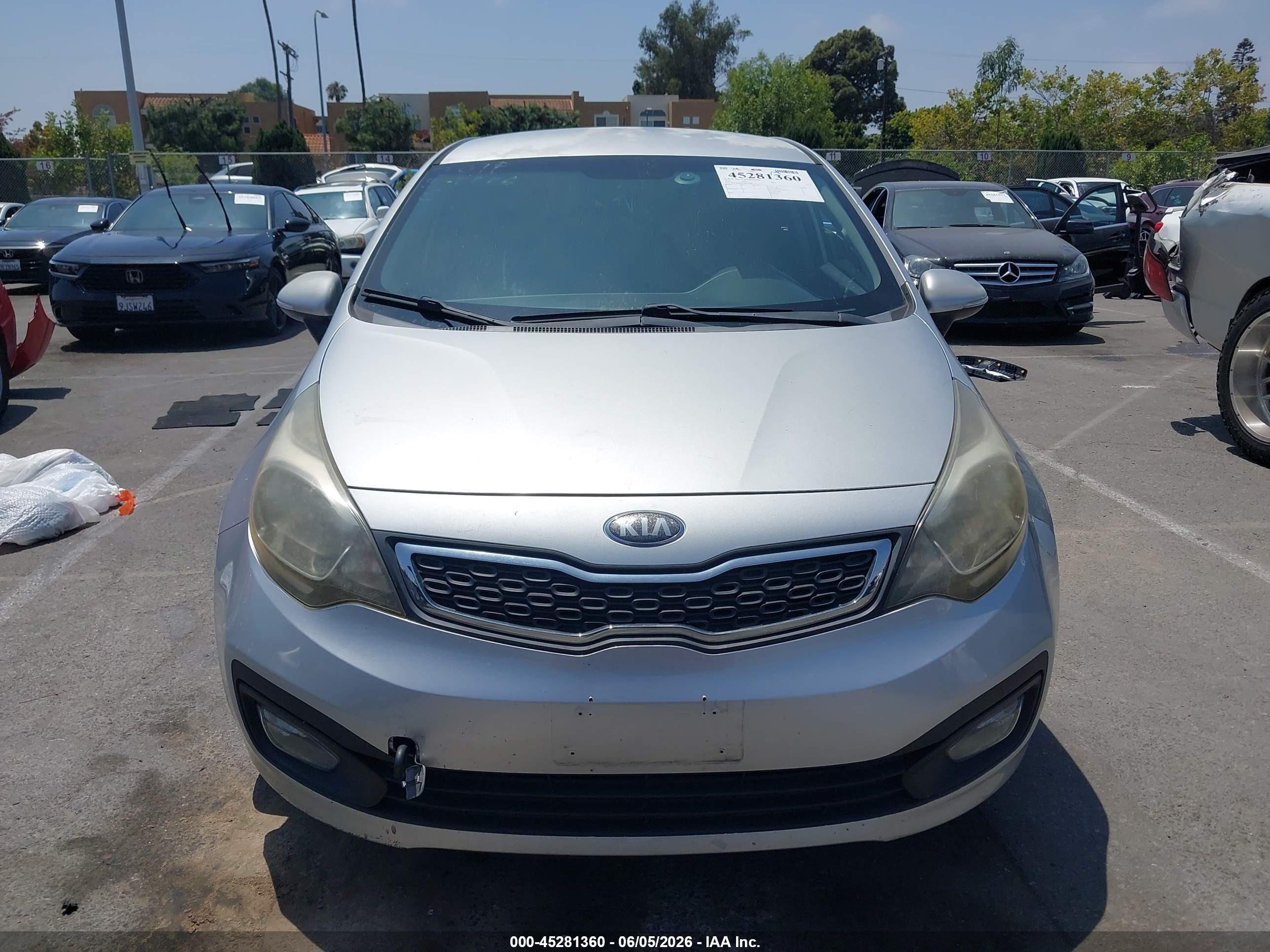 2013 Kia Rio Sx Silver vin: KNADN4A33D6271055