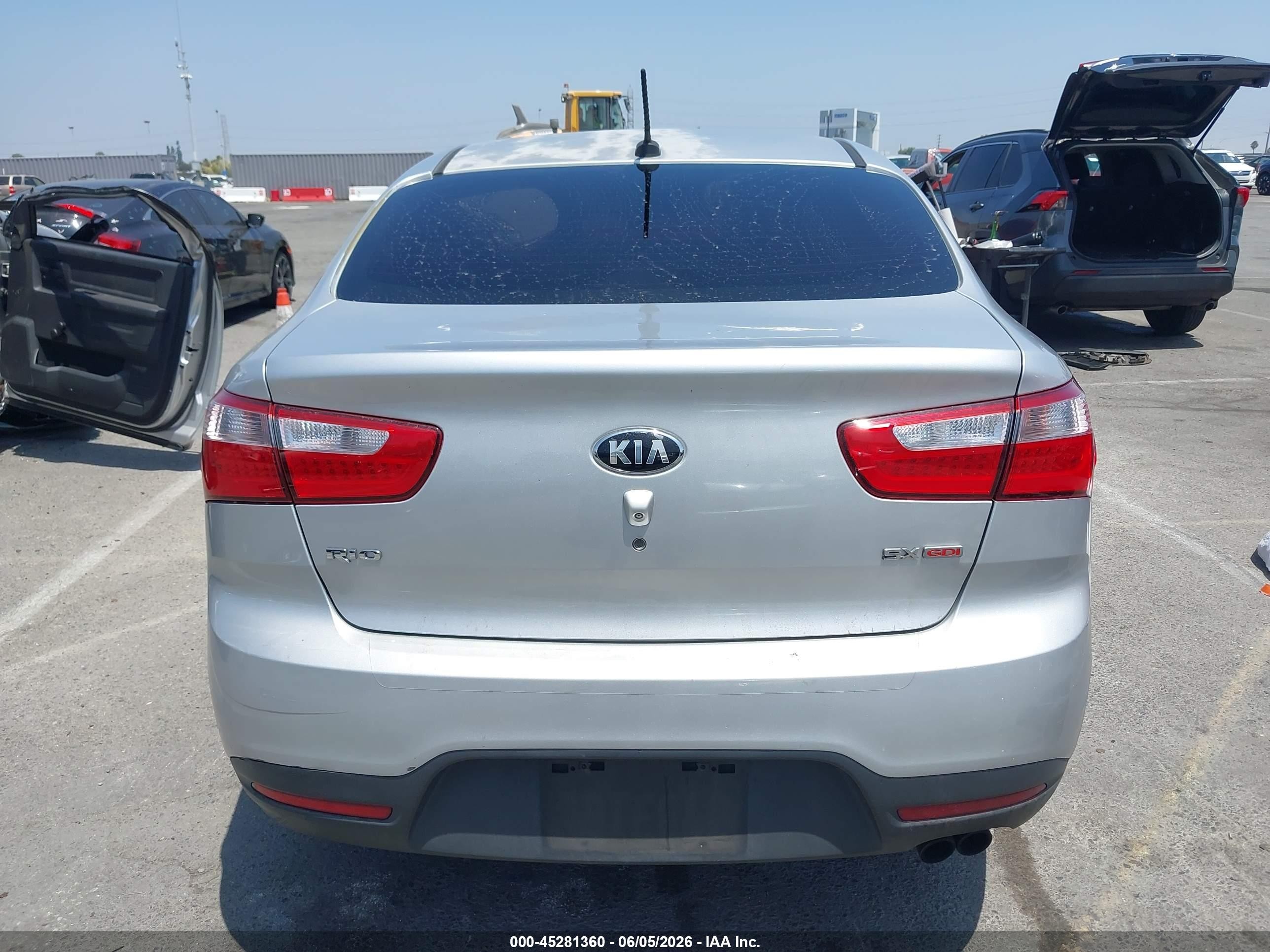 2013 Kia Rio Sx Silver vin: KNADN4A33D6271055