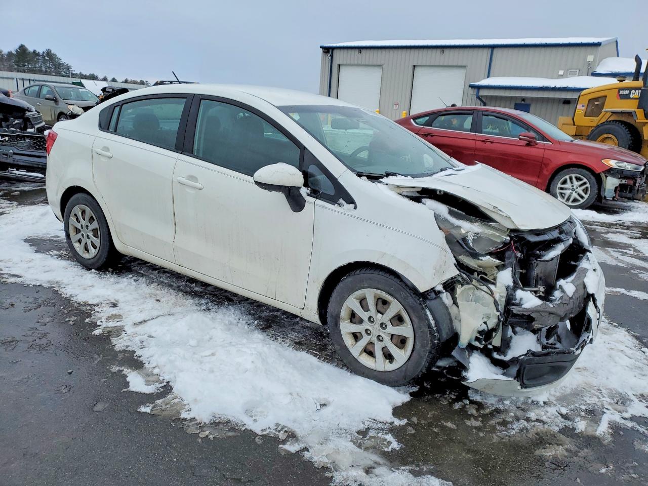 2013 Kia Rio Ex White vin: KNADN4A33D6300375