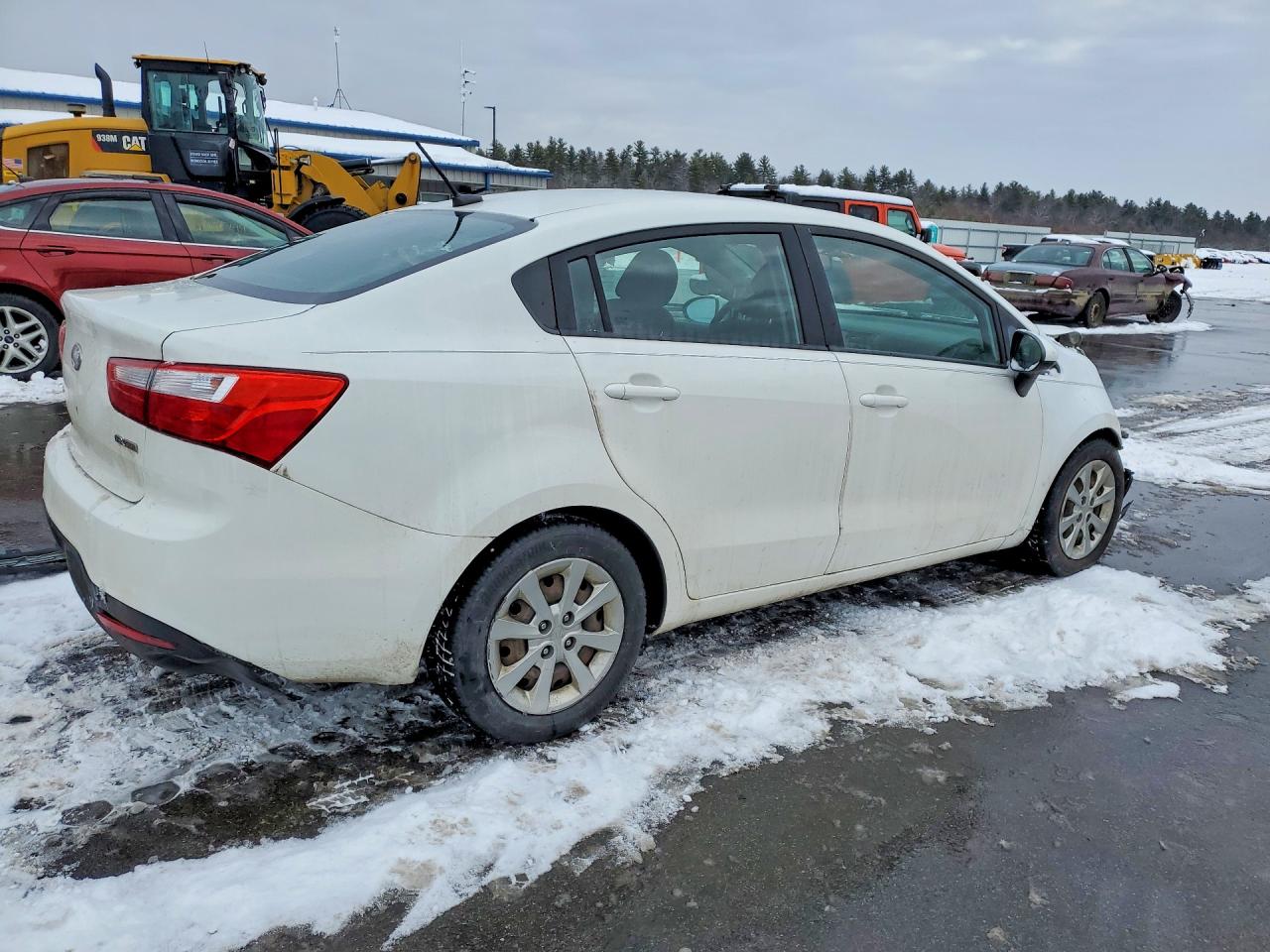 2013 Kia Rio Ex White vin: KNADN4A33D6300375