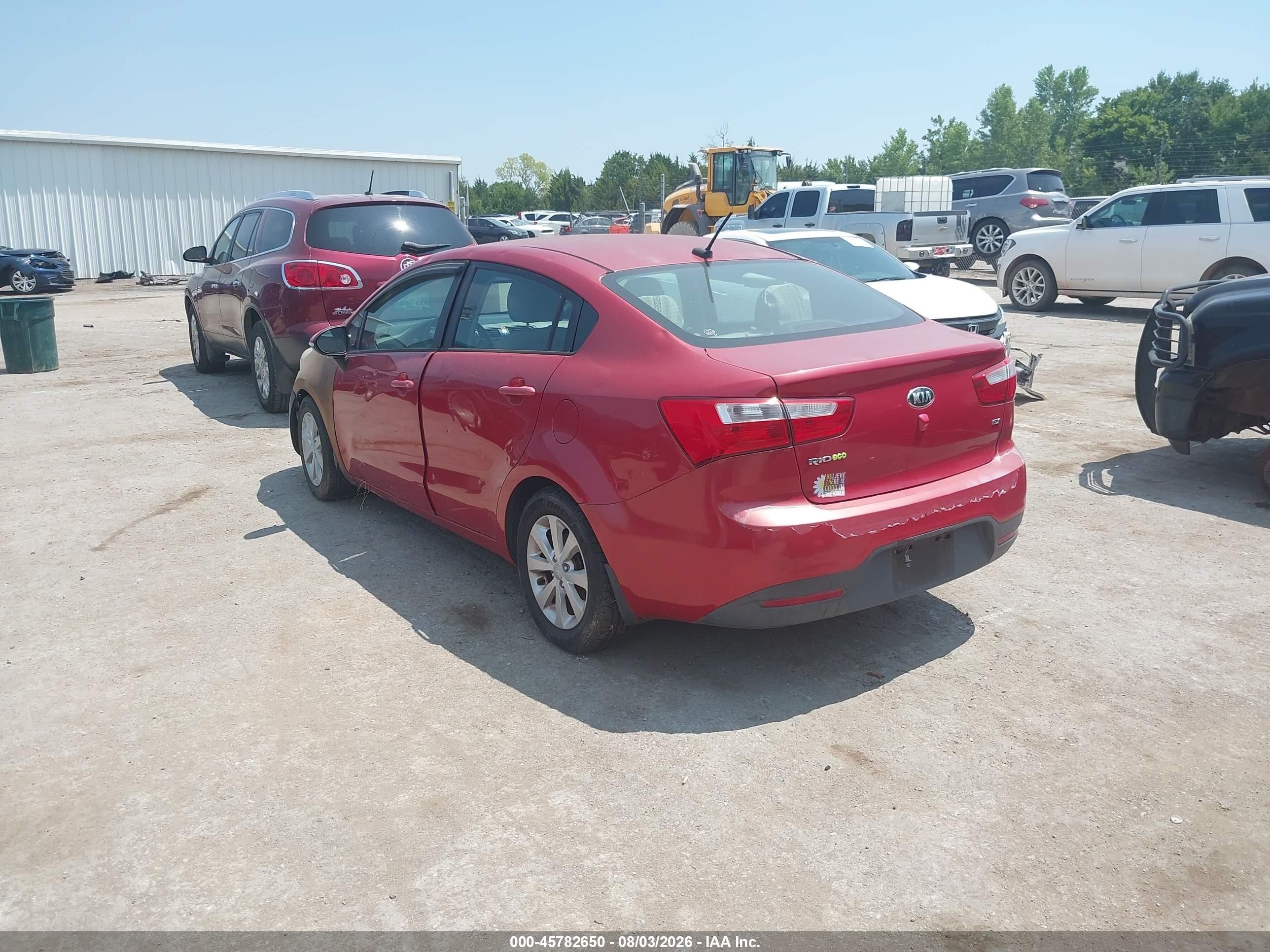 2015 Kia Rio Ex Red vin: KNADN4A33F6458590