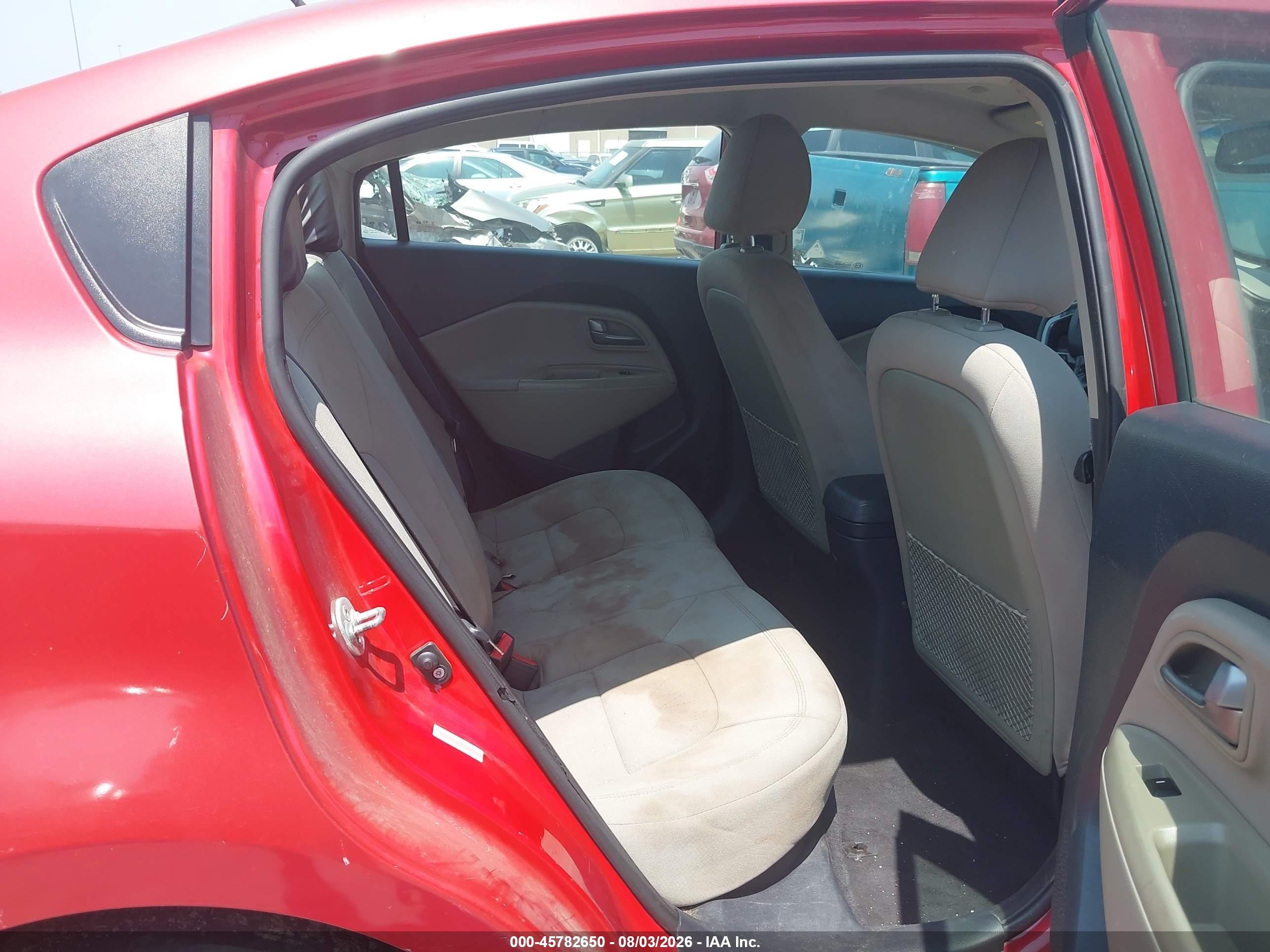 2015 Kia Rio Ex Red vin: KNADN4A33F6458590