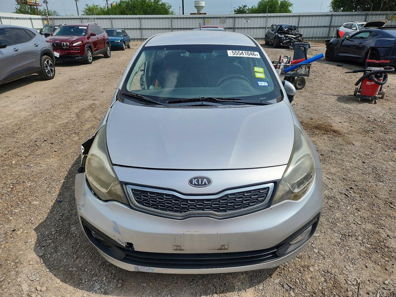 2012 Kia Rio Ex Silver vin: KNADN4A34C6044245