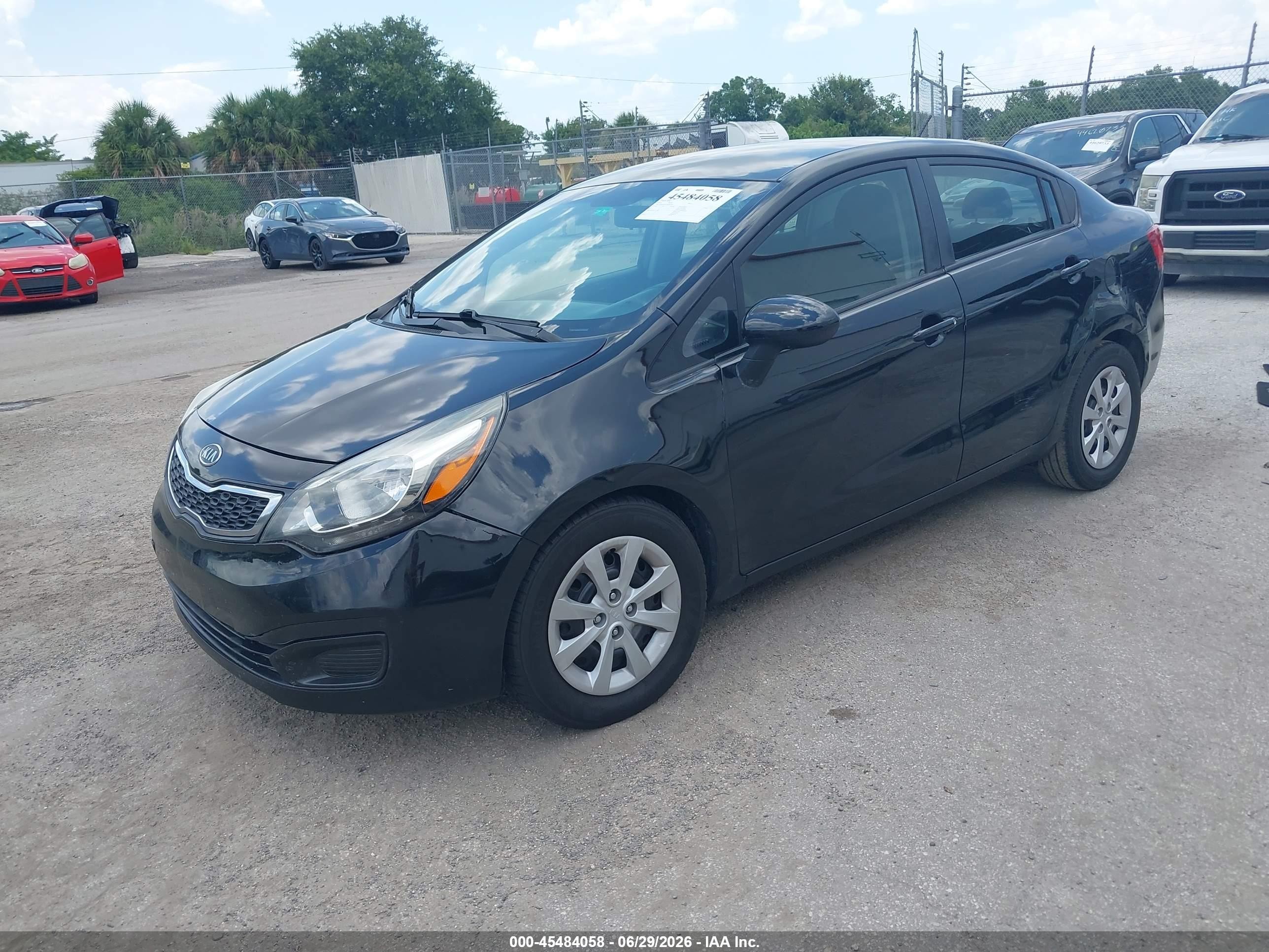 2013 Kia Rio Ex Black vin: KNADN4A34D6193496