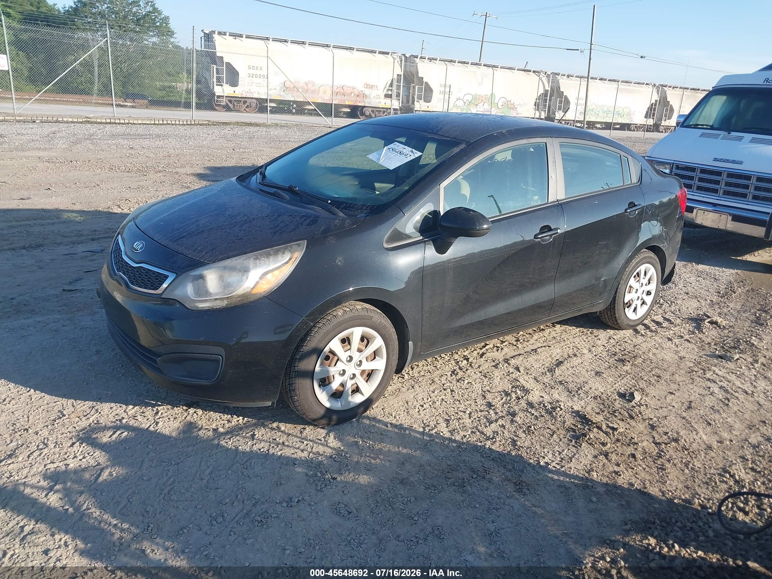 2013 Kia Rio Ex Black vin: KNADN4A34D6271100