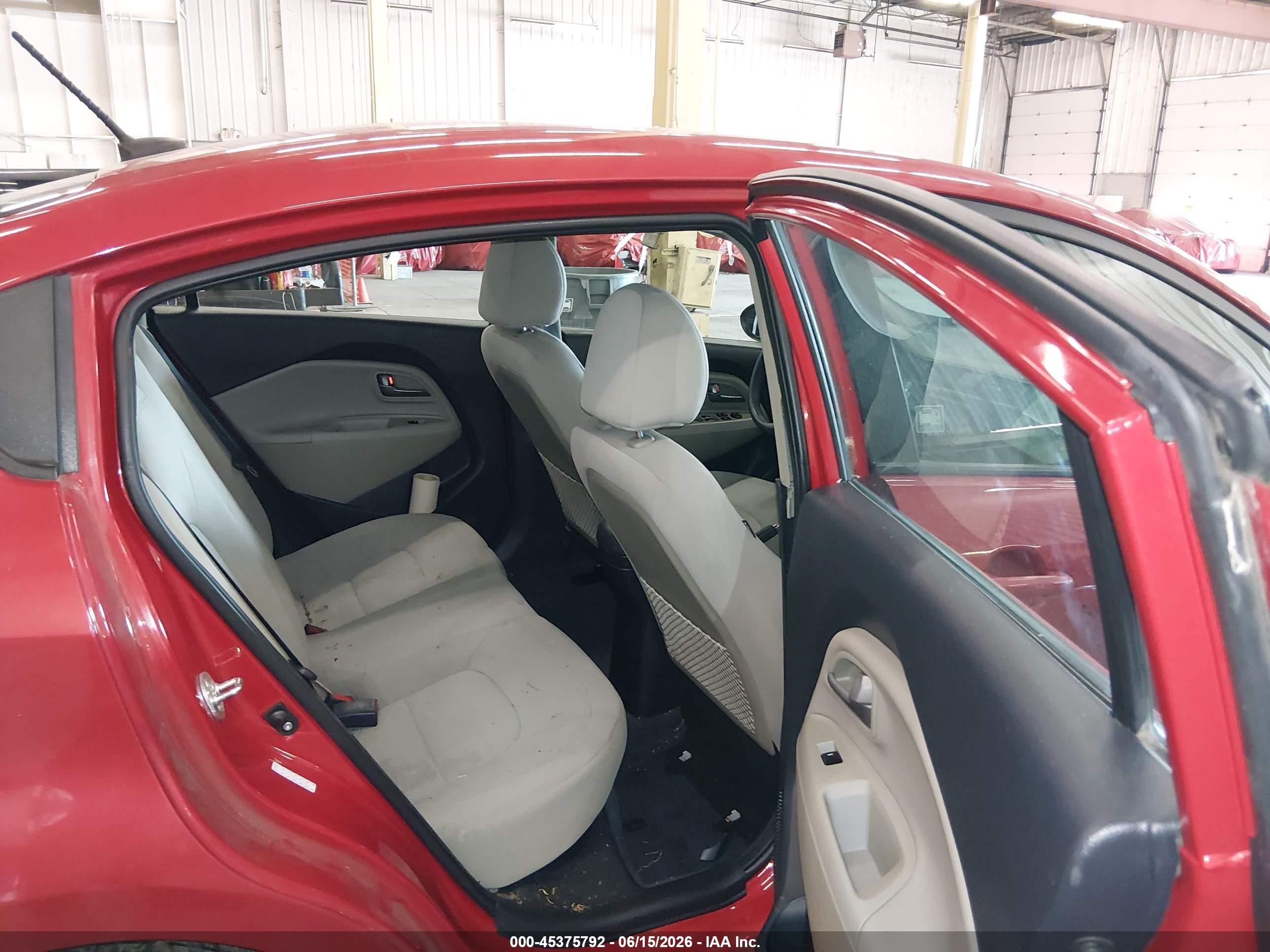 2014 Kia Rio Ex Red vin: KNADN4A34E6338702