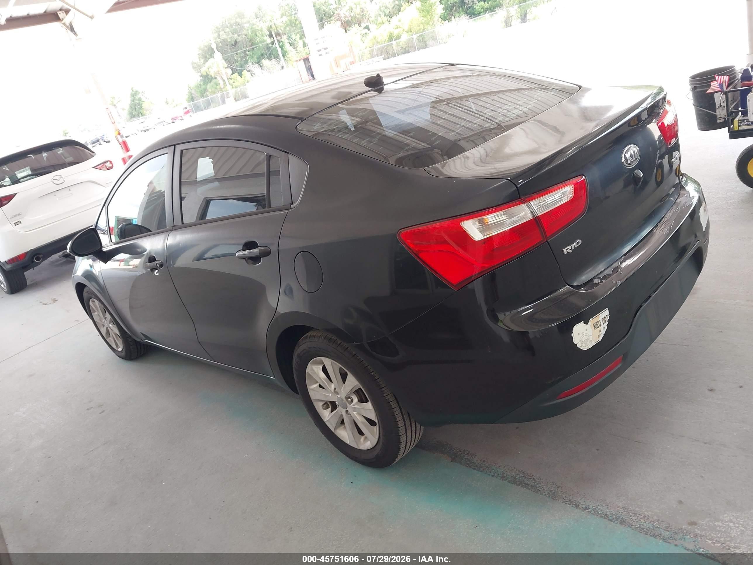2014 Kia Rio Ex Black vin: KNADN4A34E6349022