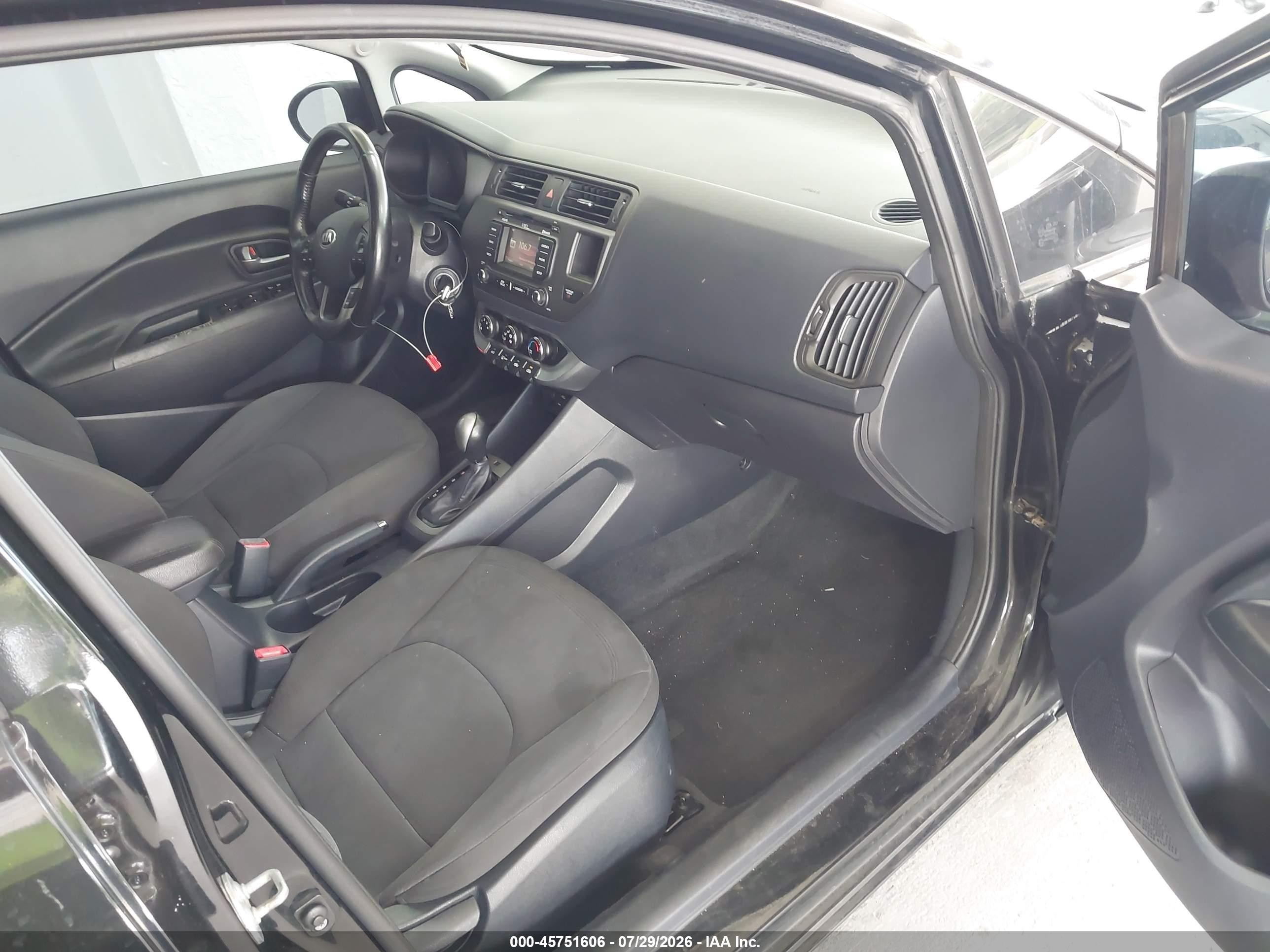 2014 Kia Rio Ex Black vin: KNADN4A34E6349022