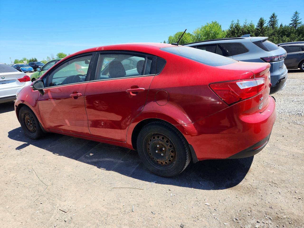 2014 Kia Rio Ex Red vin: KNADN4A34E6378035